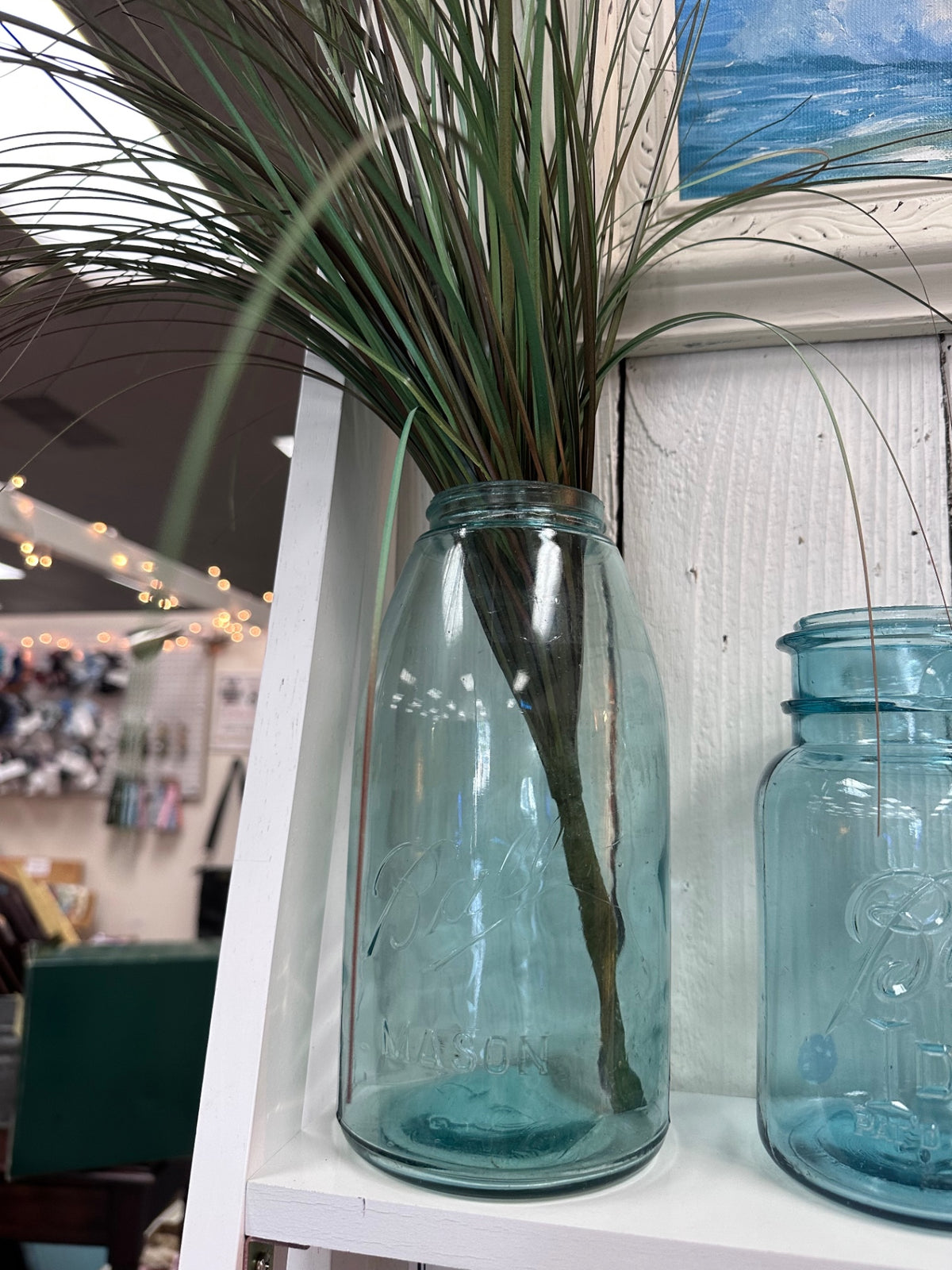 Blue ball 1/2gal Mason Jar