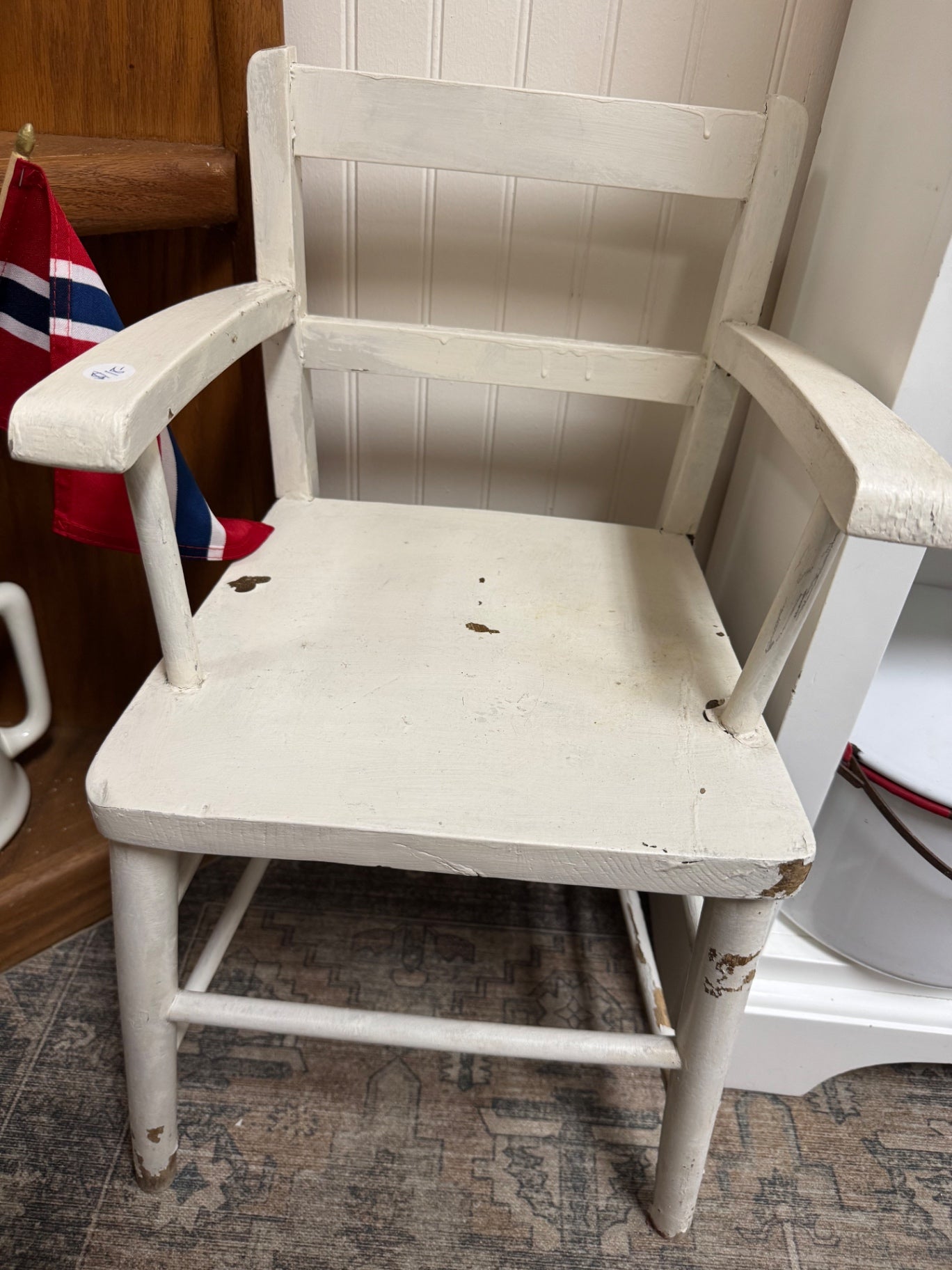 White Childs chair