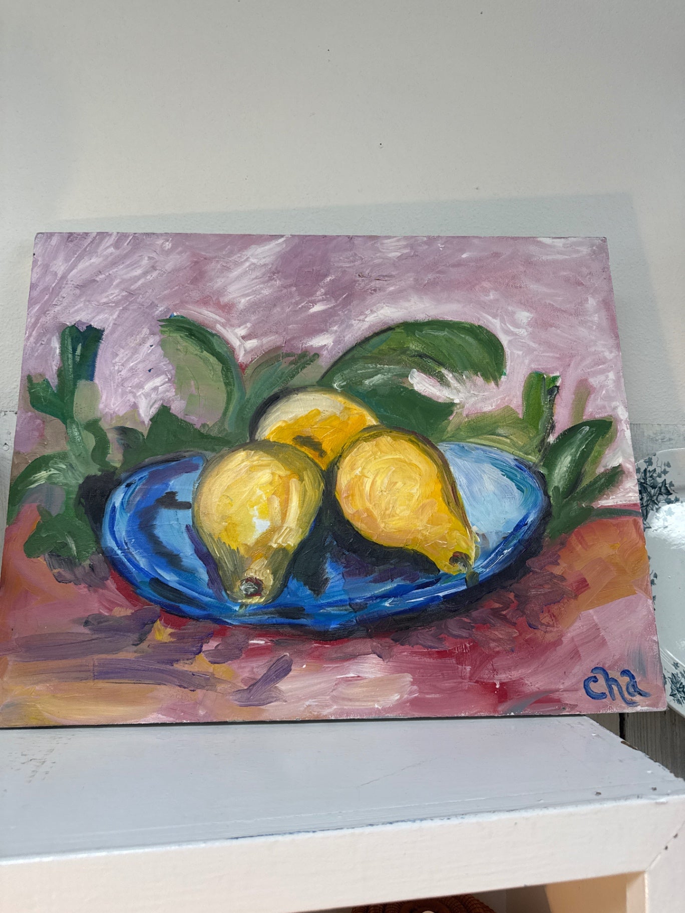 Pears still life original painting