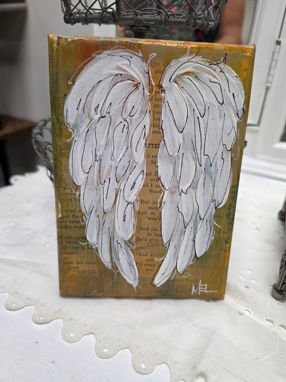 Angel wings print