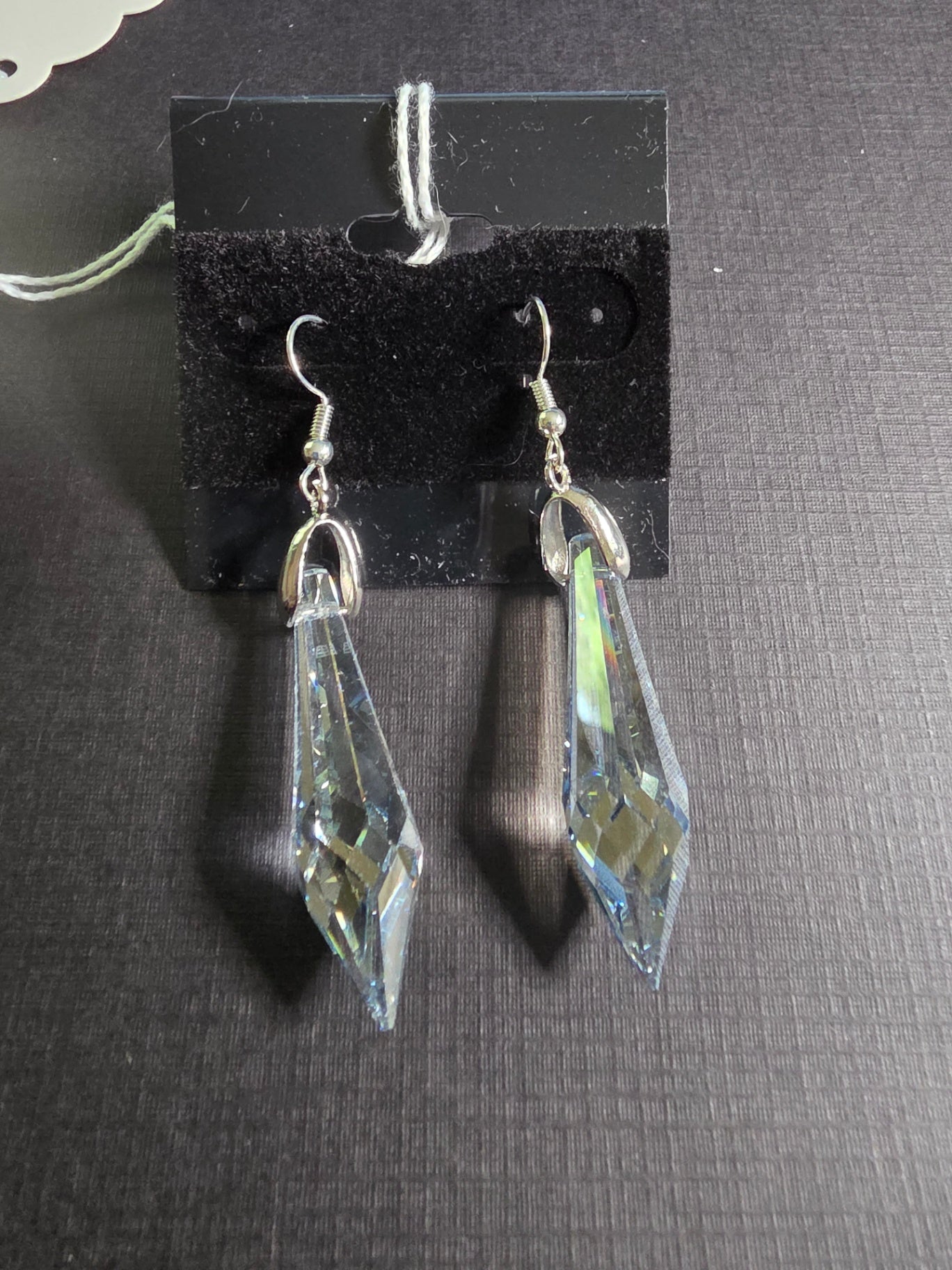 2E Silver chrystal drops
