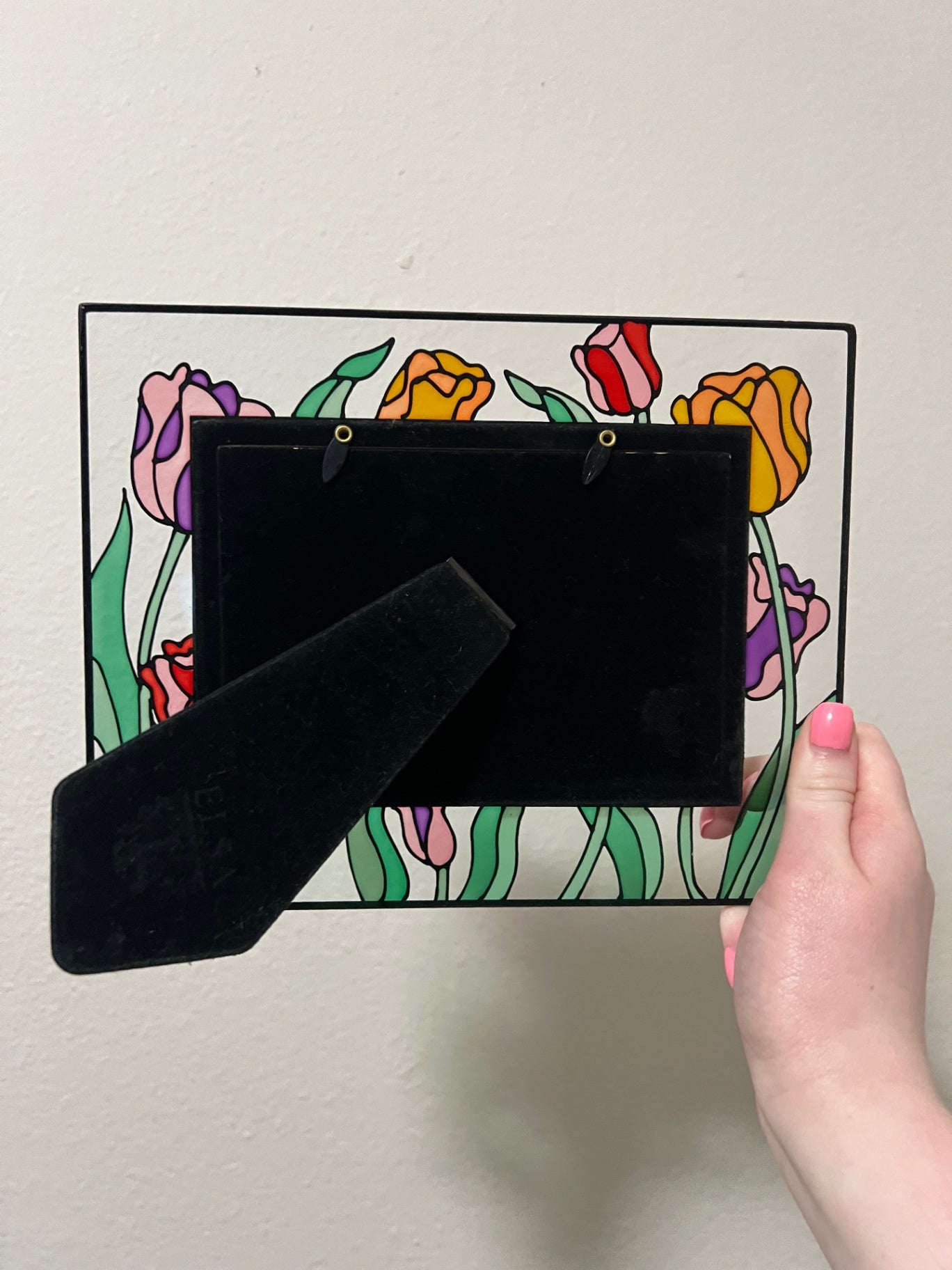 Stained Glass Tulip Photo Frame