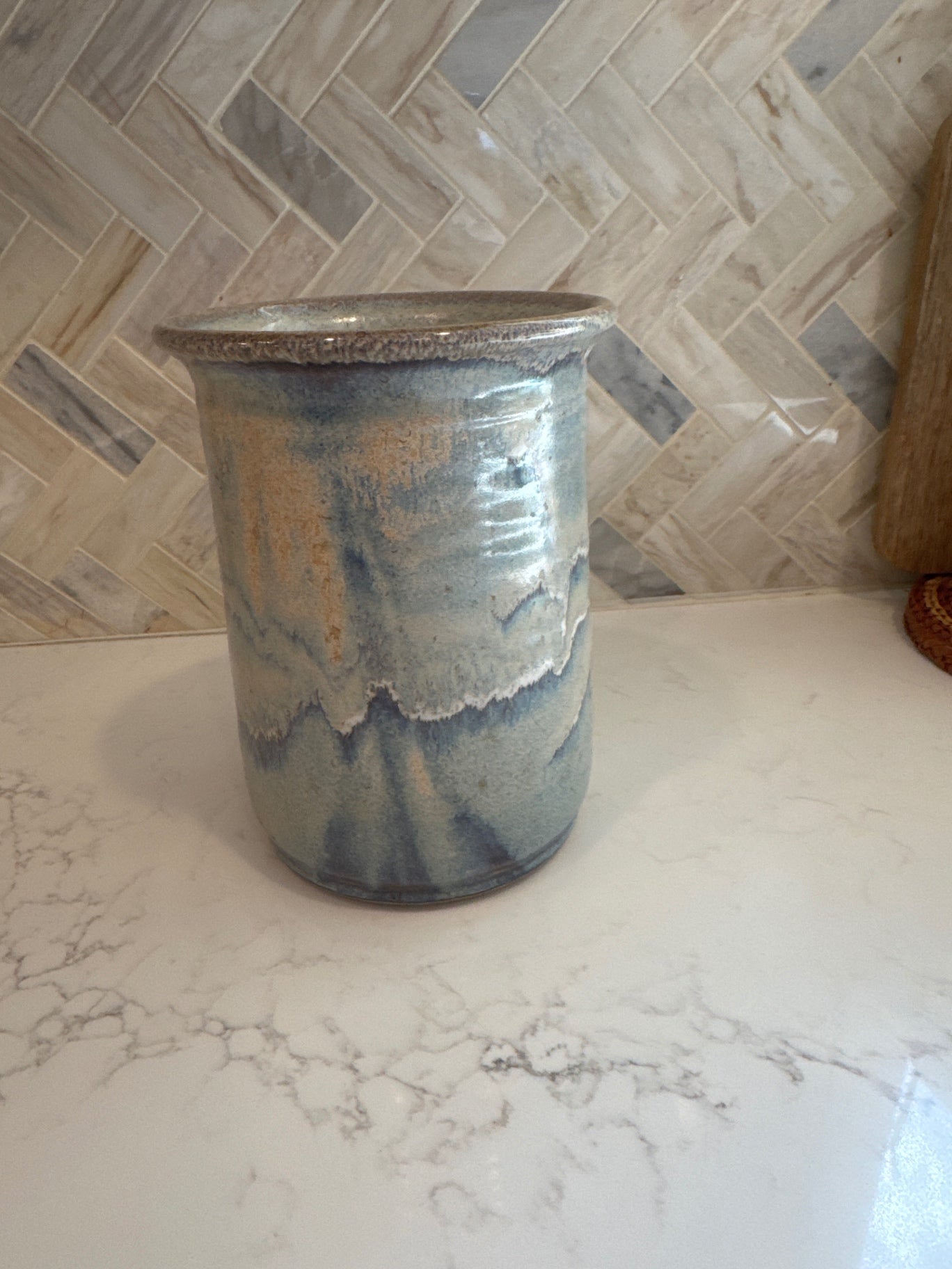 Pottery Vase Beach Colors