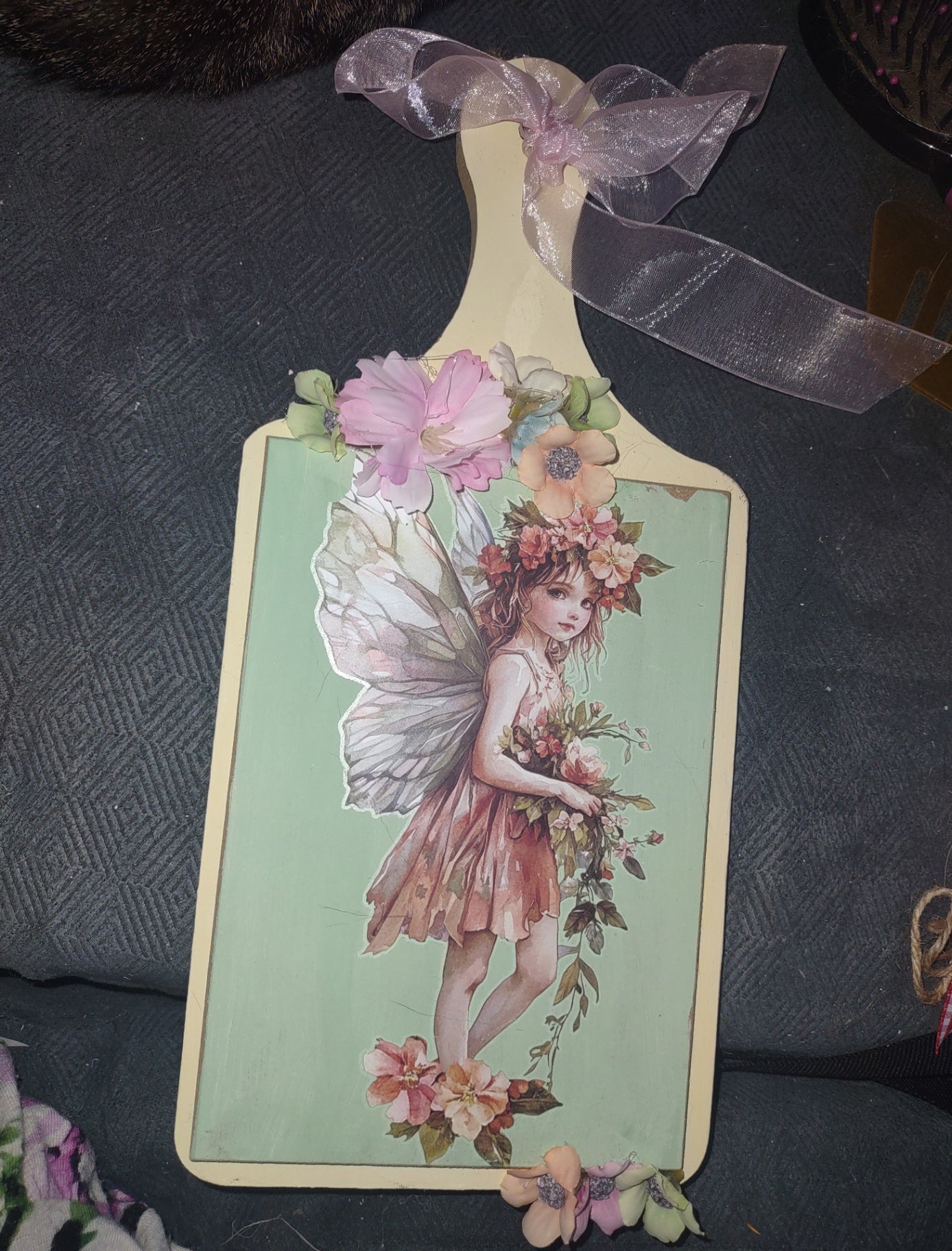 Cutting board fairy bouquet
