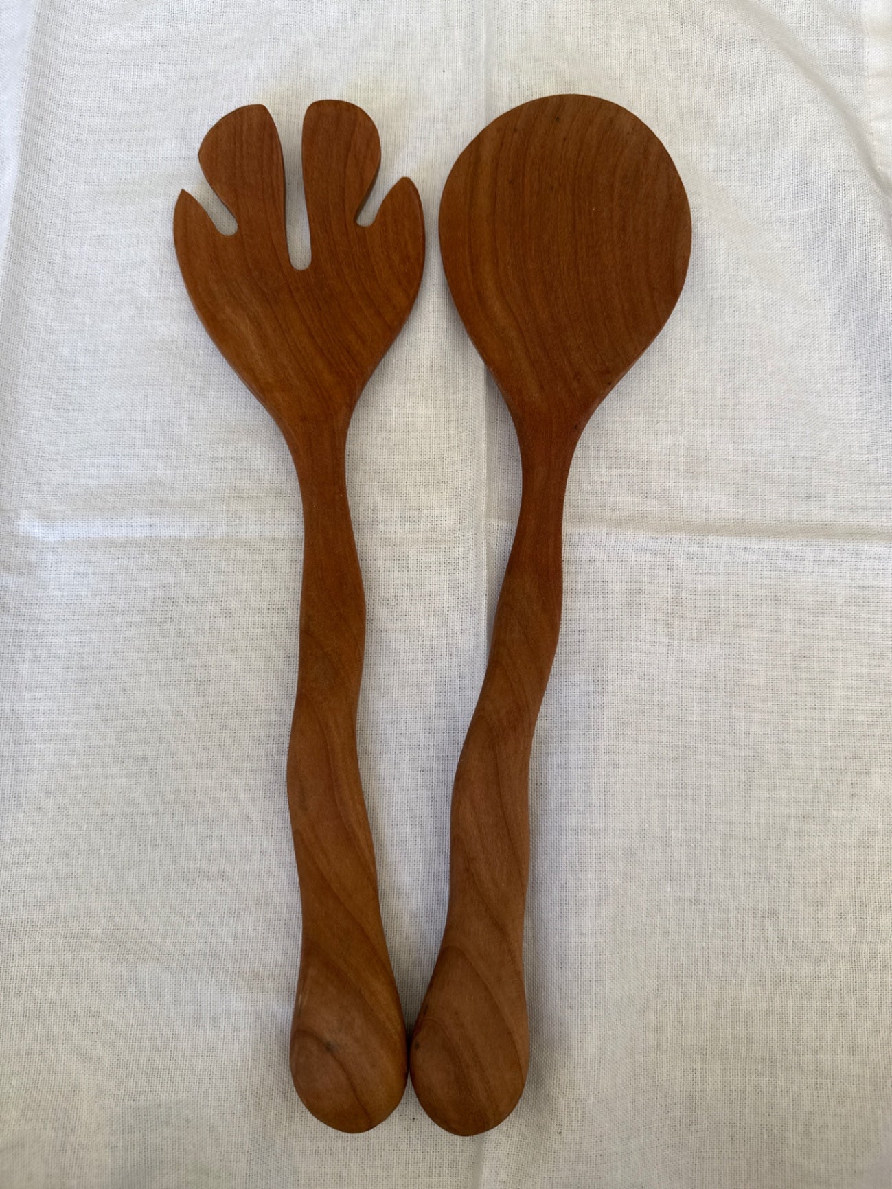 Wiggle wood salad, serving set