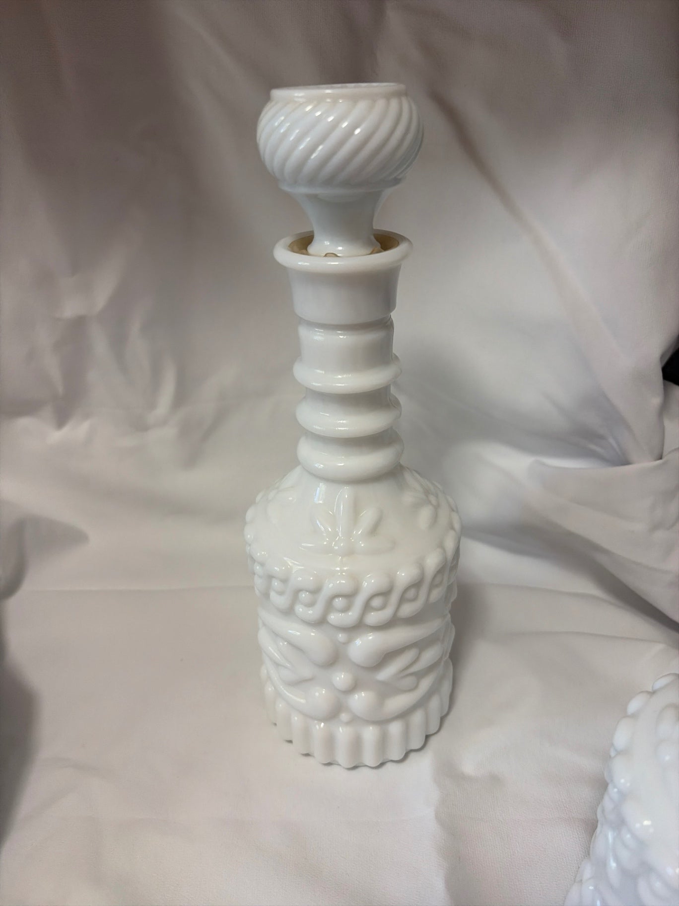 Jim Beam Milk Glass decanter