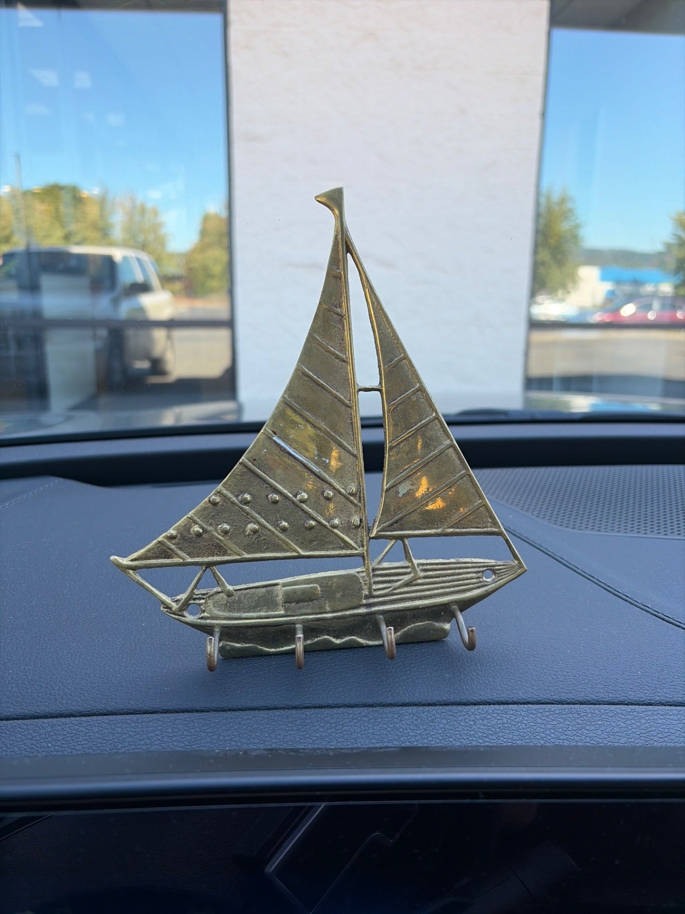 Vintage Brass Sailboat