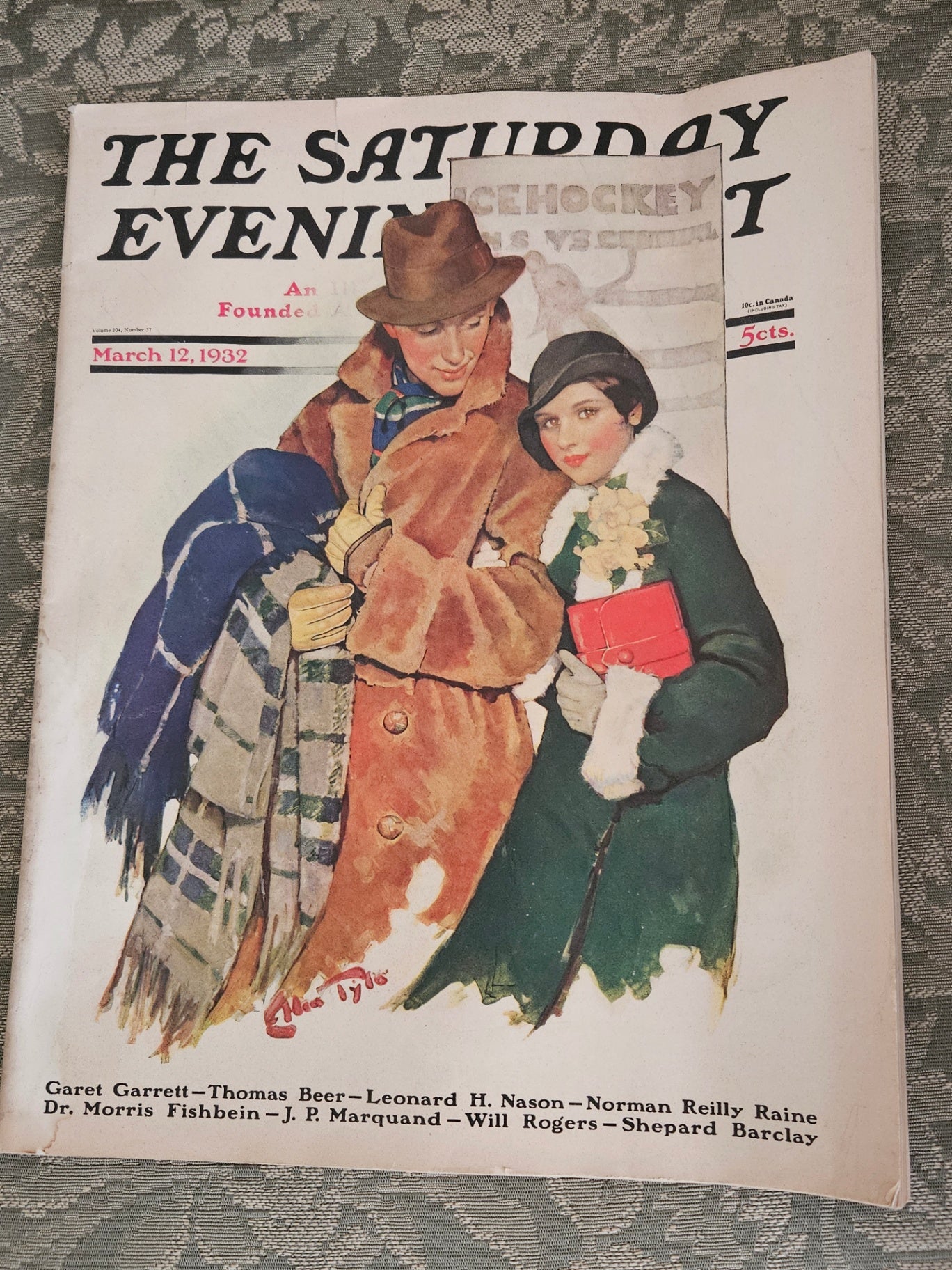 Vintage Saturday Evening Post magazine complete March 1932