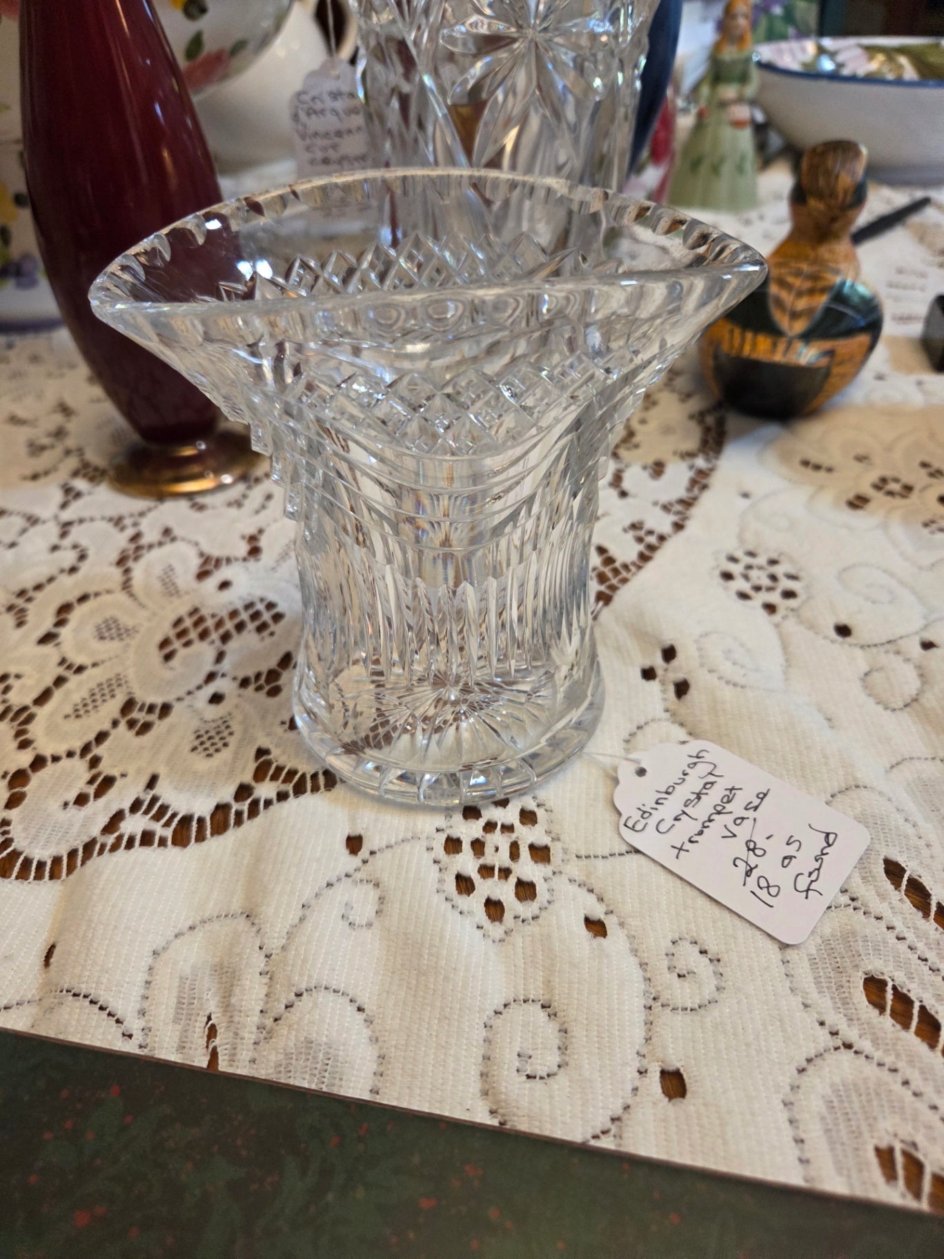 Edinburgh crystal vase