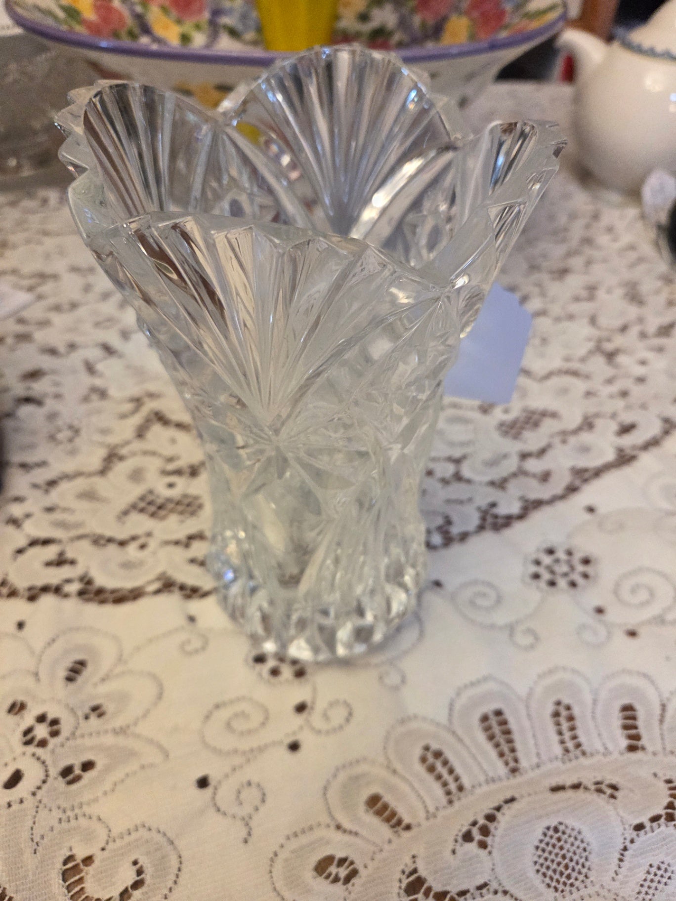 Vincennes crystal vase