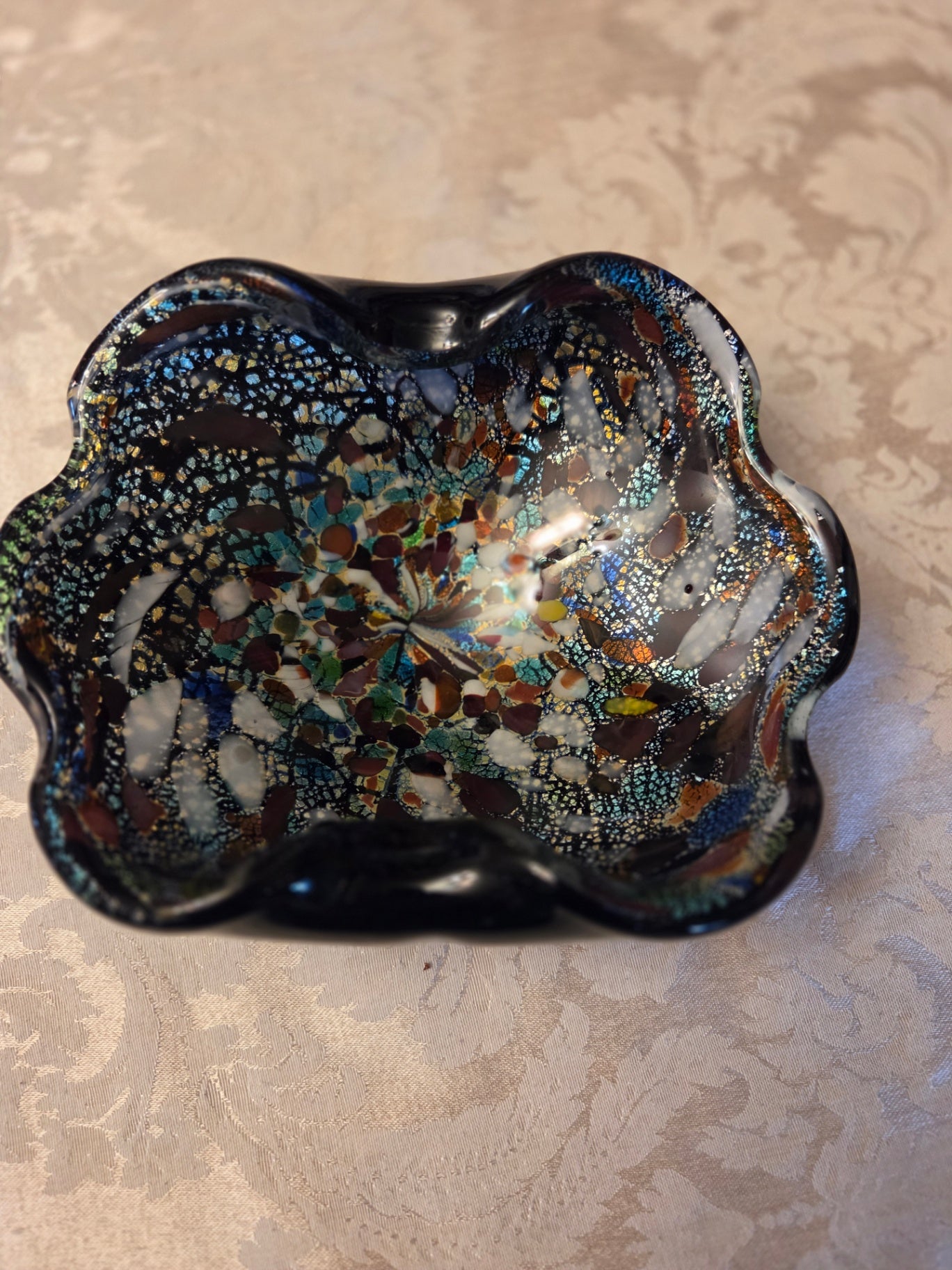 Murano glass end of day dish
