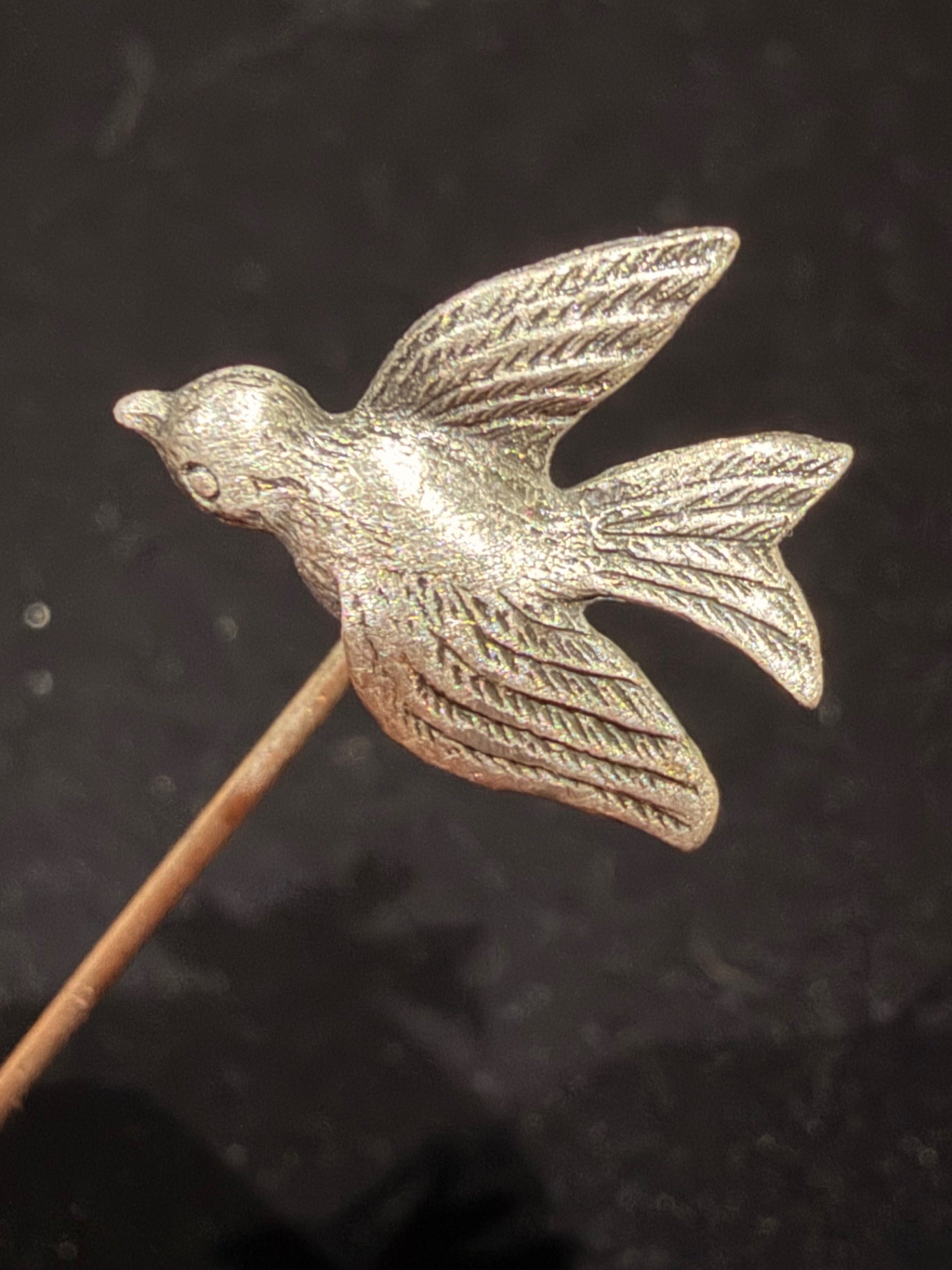 Pewter Bird Stick Pin