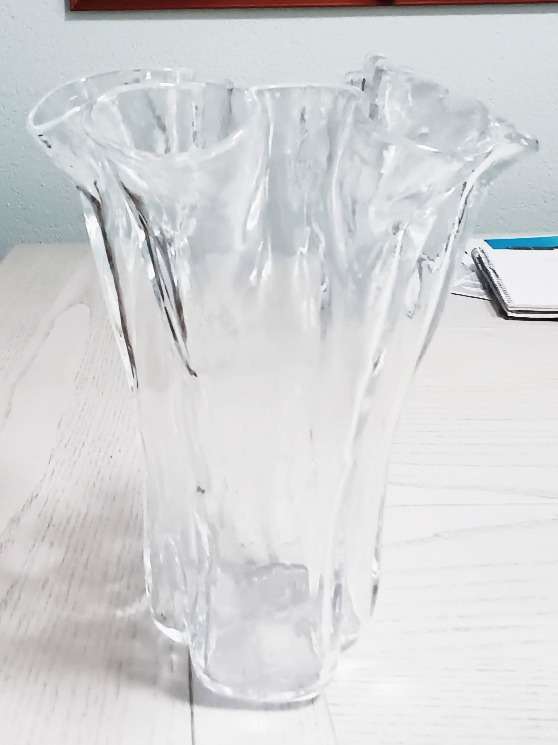 Blown Glass Handkerchief Vase