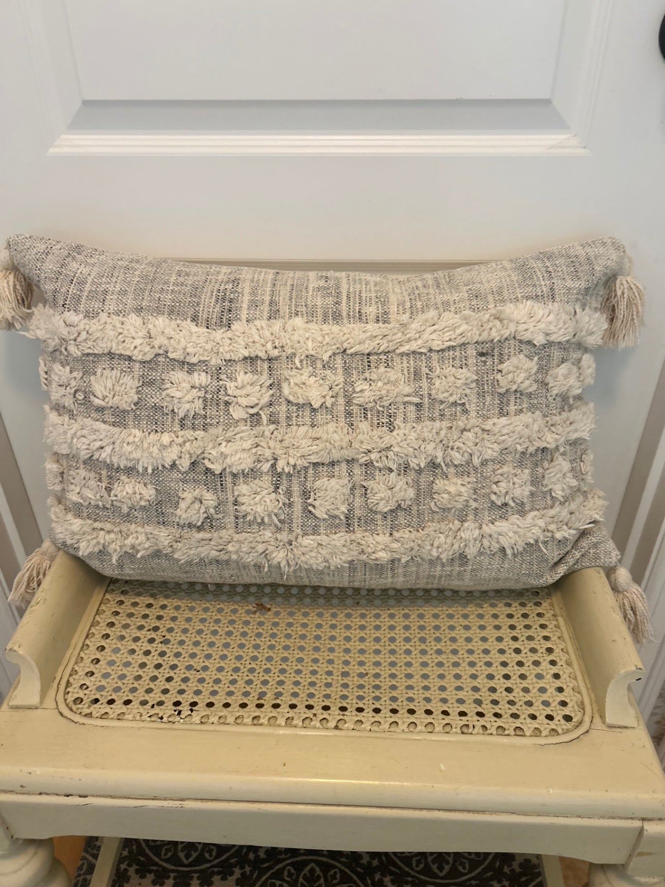 Tassel boho pillow