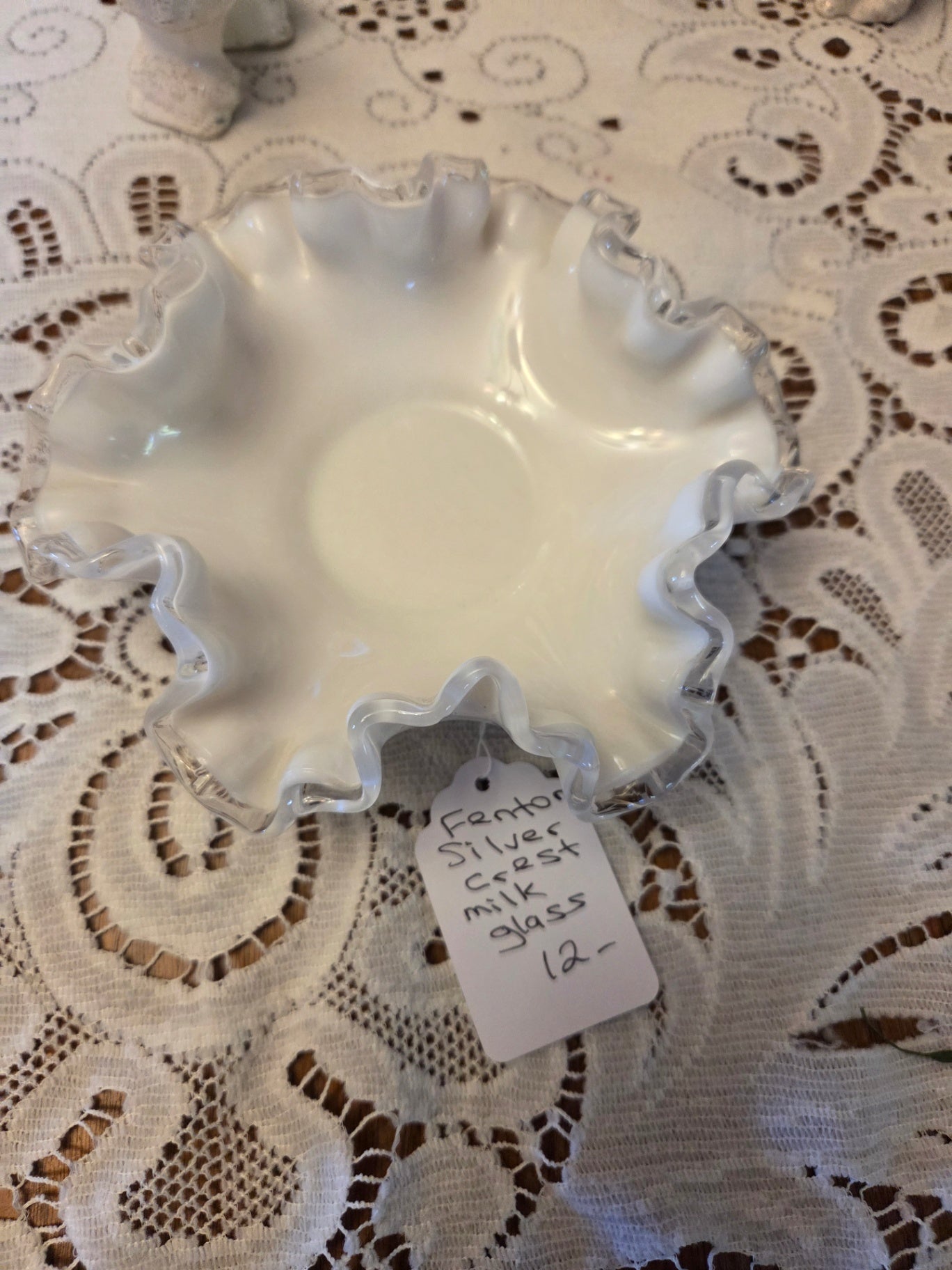 FENTON SILVER CREST DISH