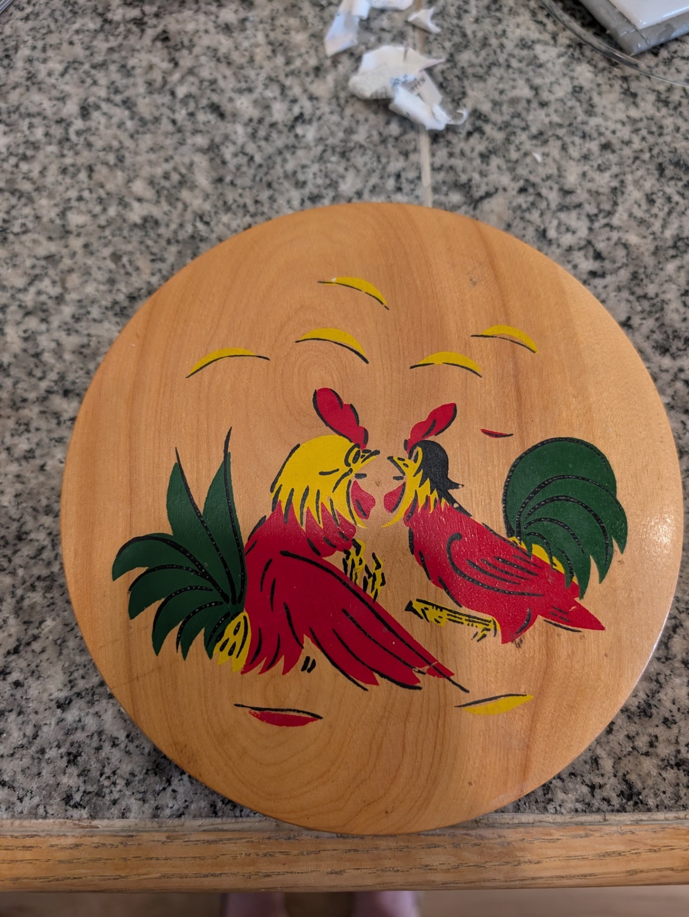 Vintage Wooden Hamburger Press (thinner)