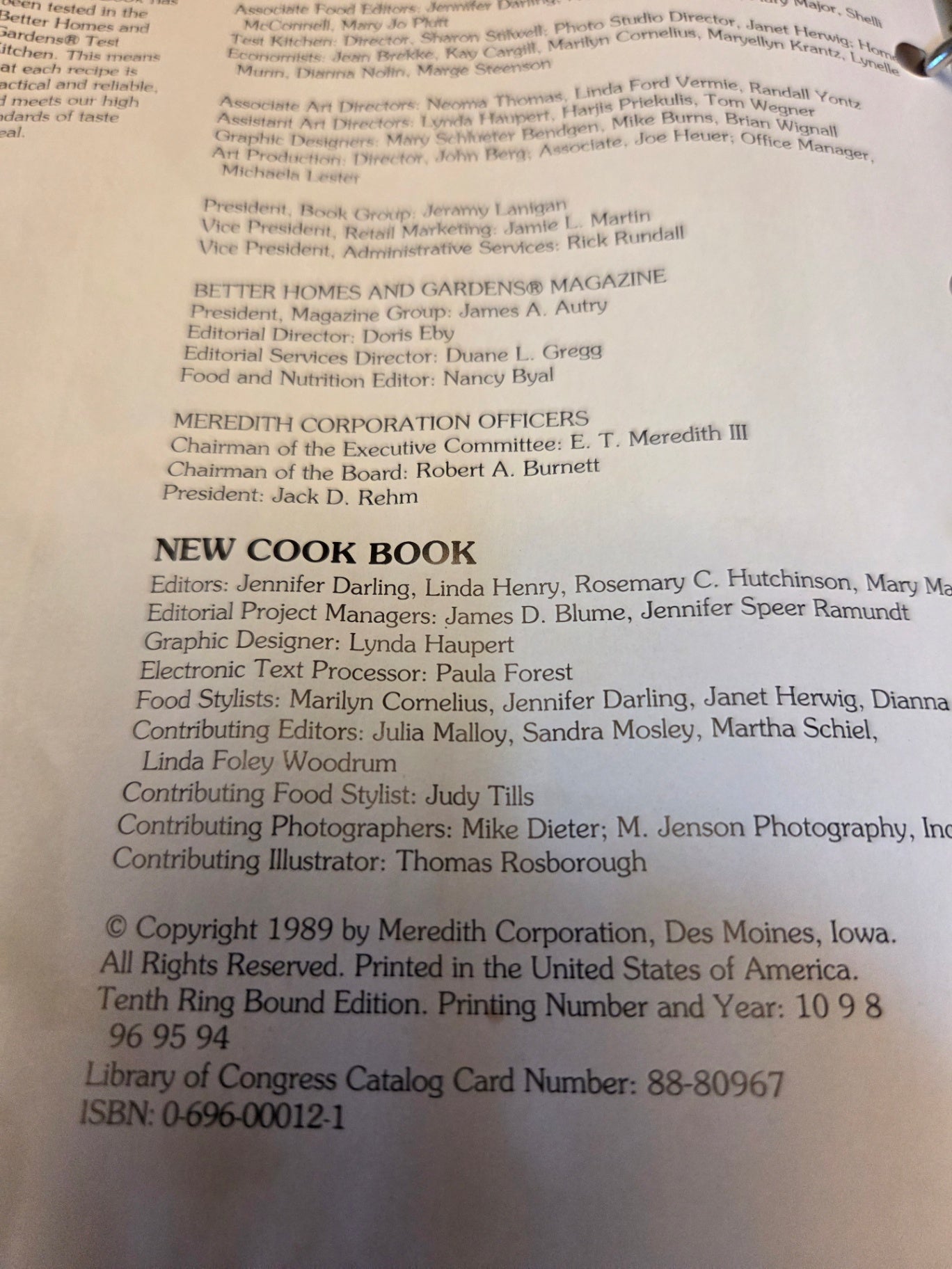 Better homes cook book