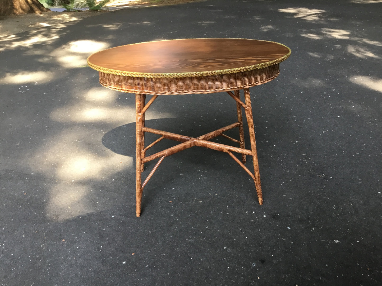 Vintage wicker table