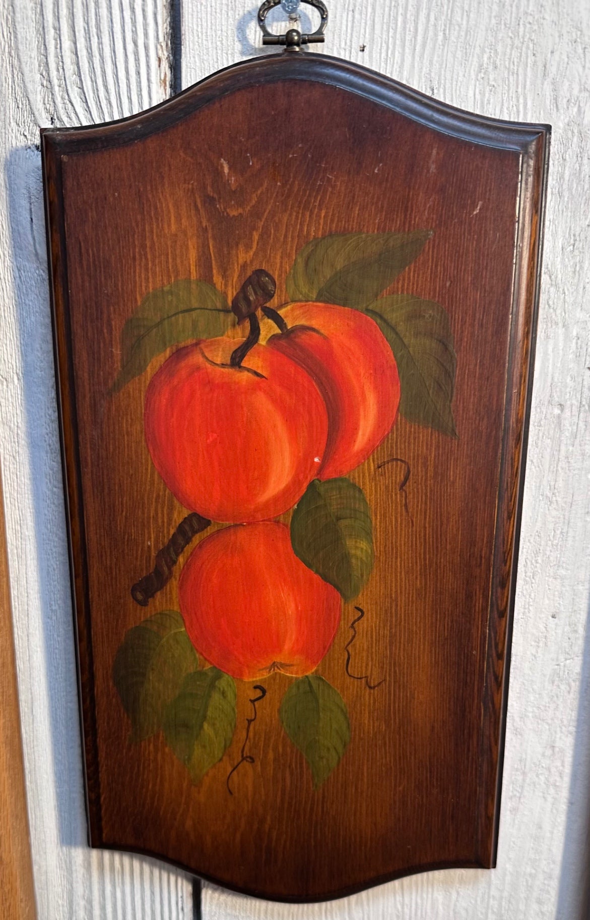 Hand painted wall plaque Apples 🍎