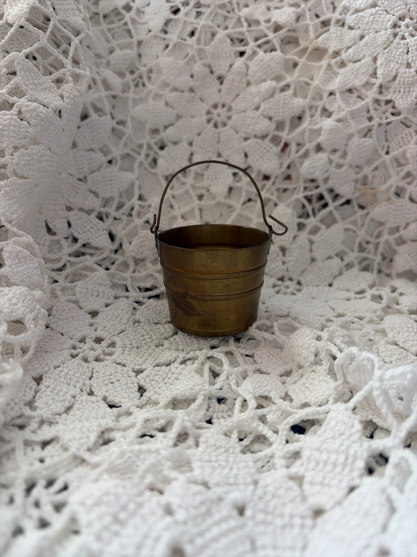 Mini brass bucket