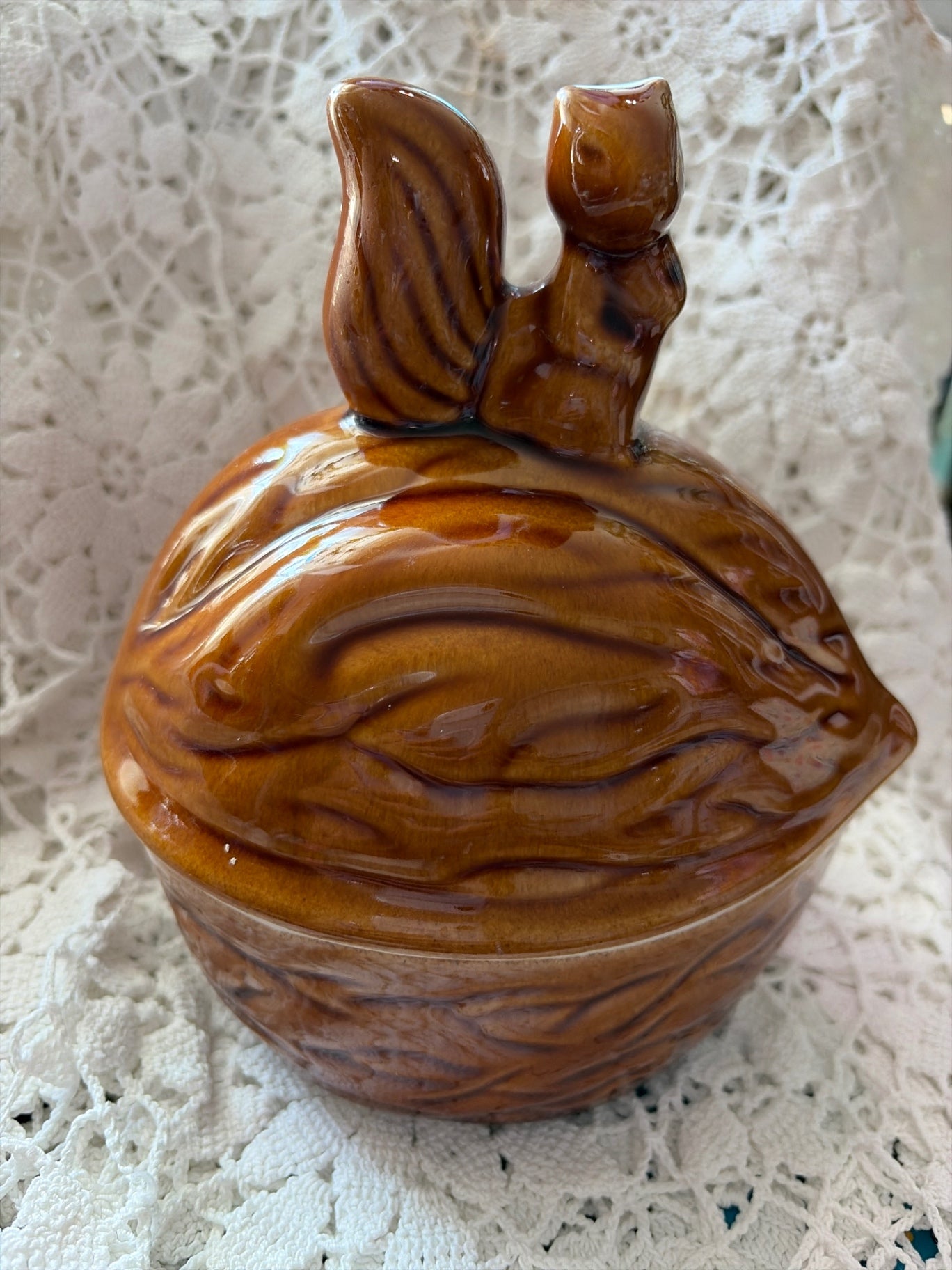 Squirrel 7” candy dish