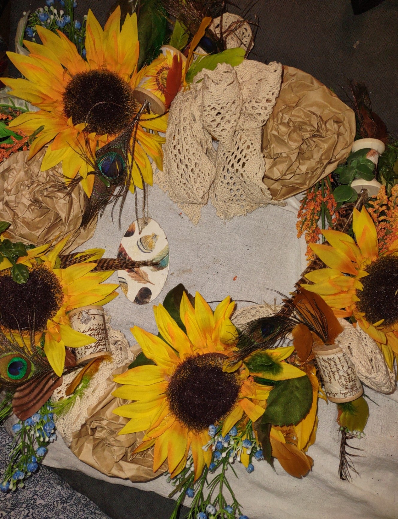 Wreath sunflower country