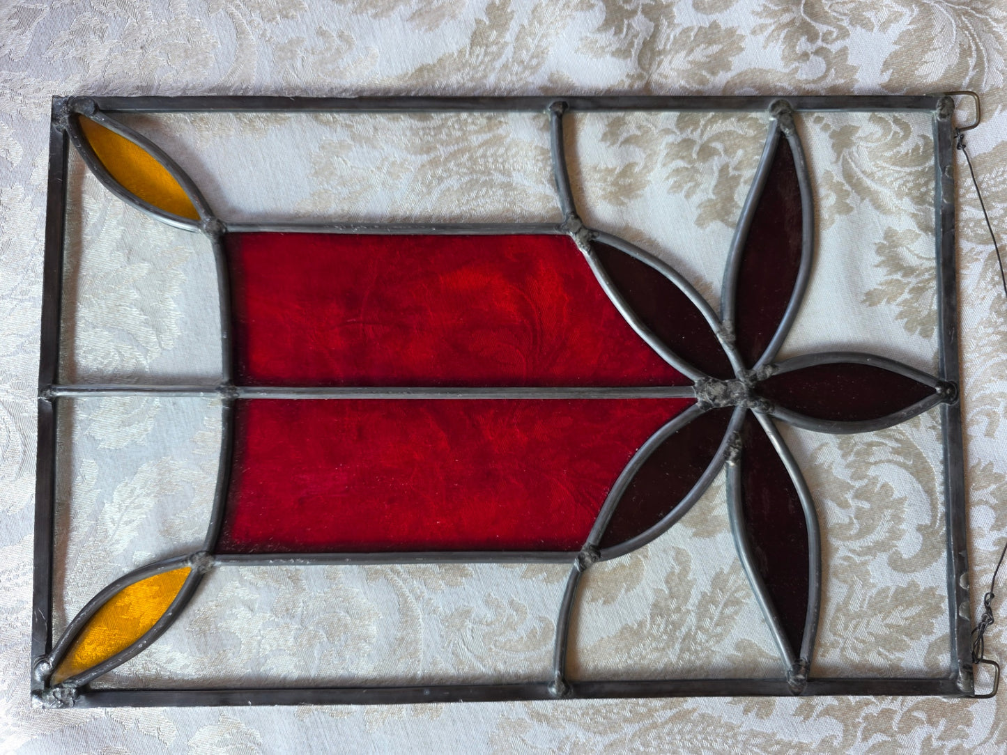 STAINED GLASS PANEL.