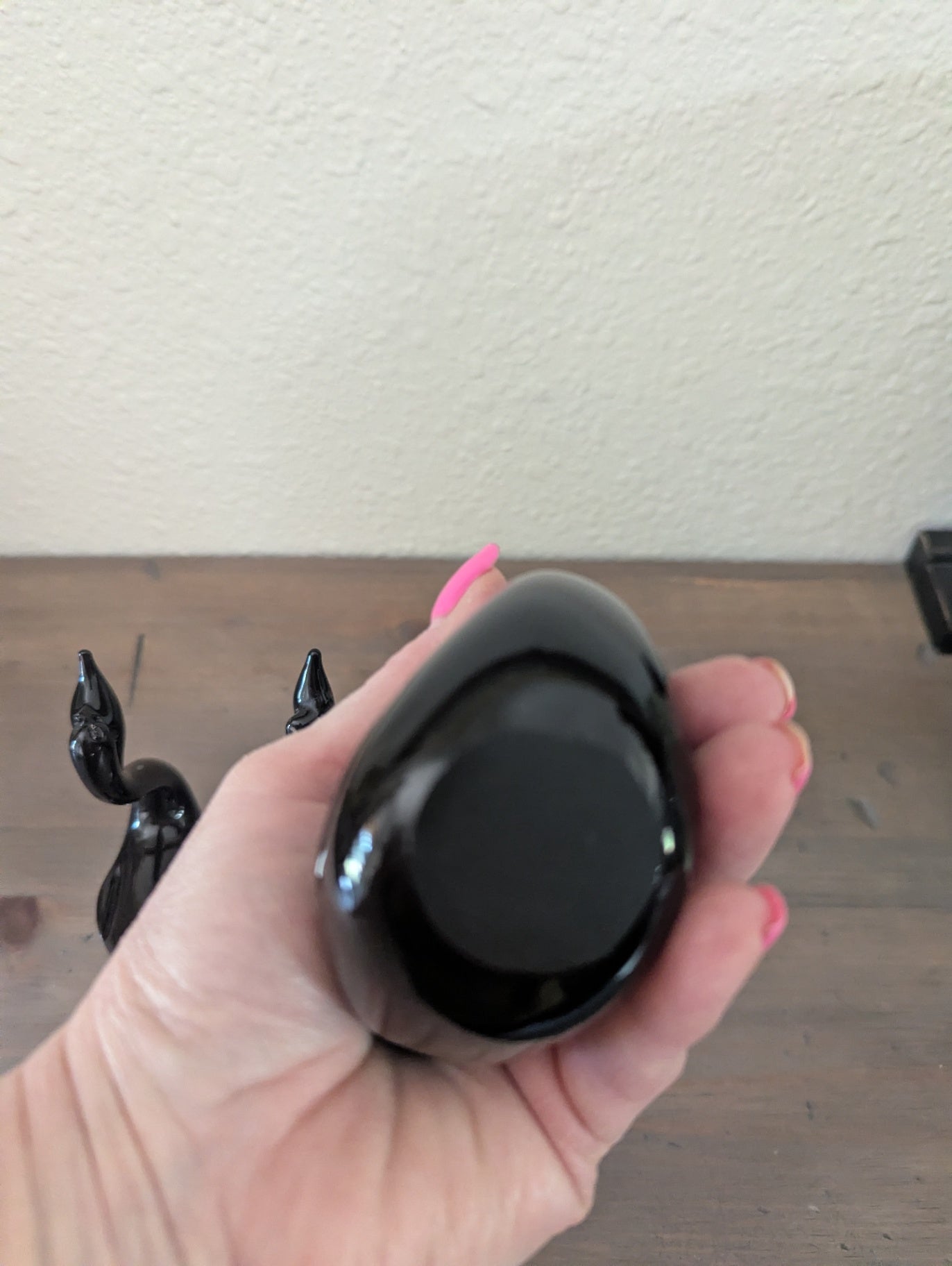 Vtg. Murano Family of Black Swans