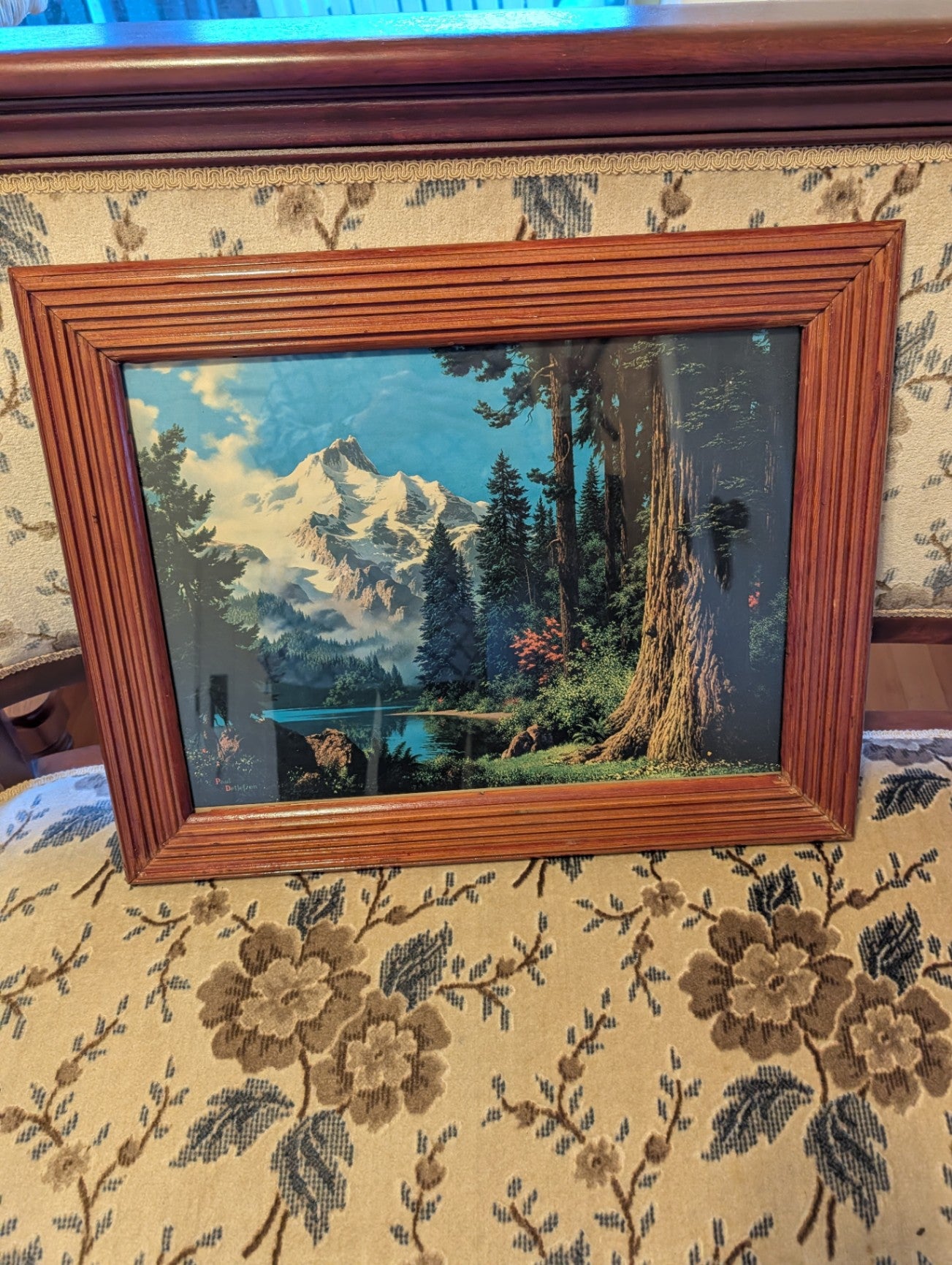 Vintage Paul Detlefsen "Down in the Valley" Framed Print