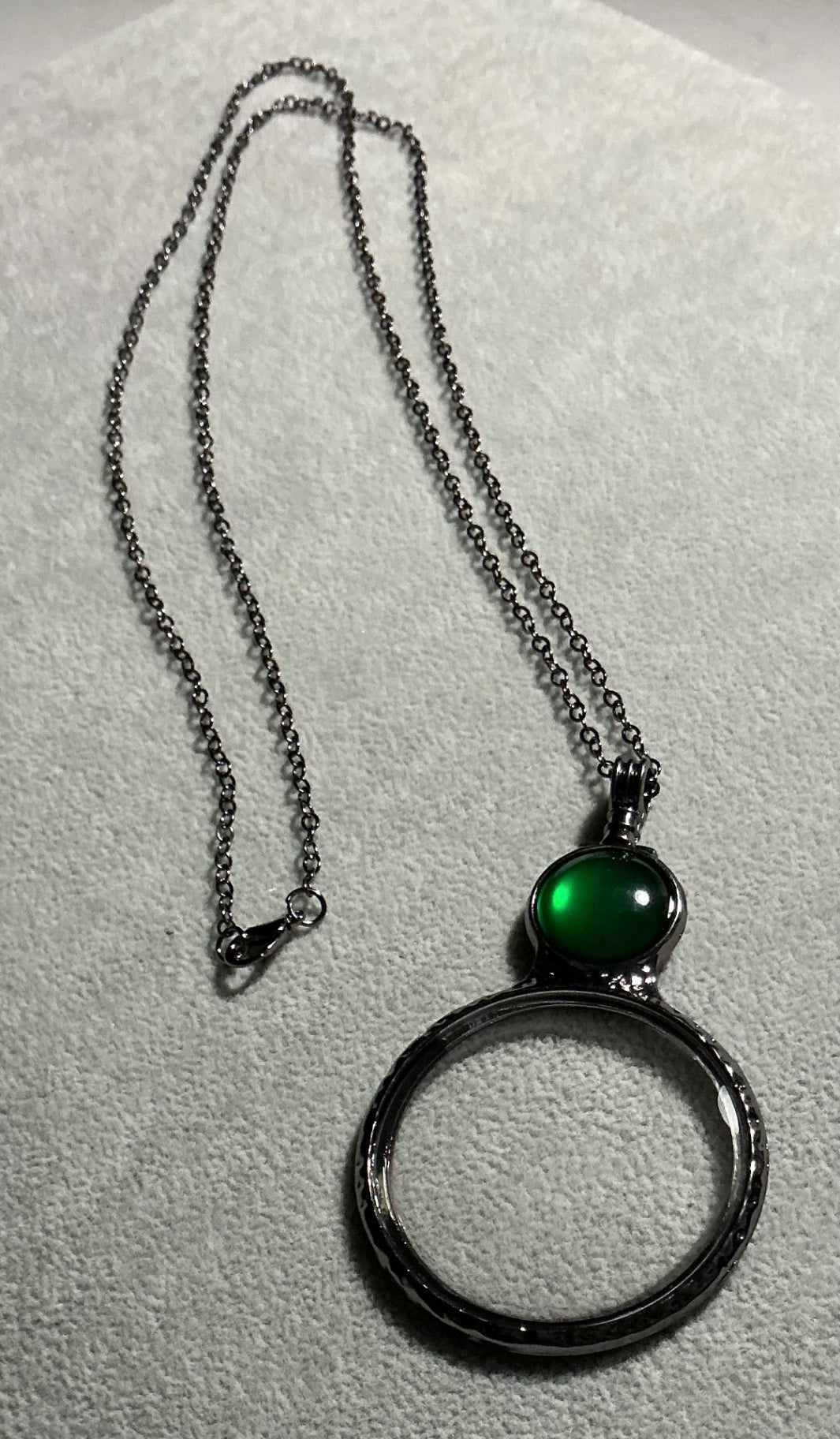 Green Magnifier Necklace