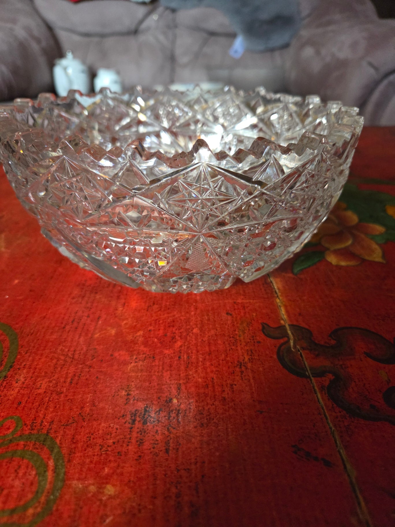 American Brilliana cut glass bowl