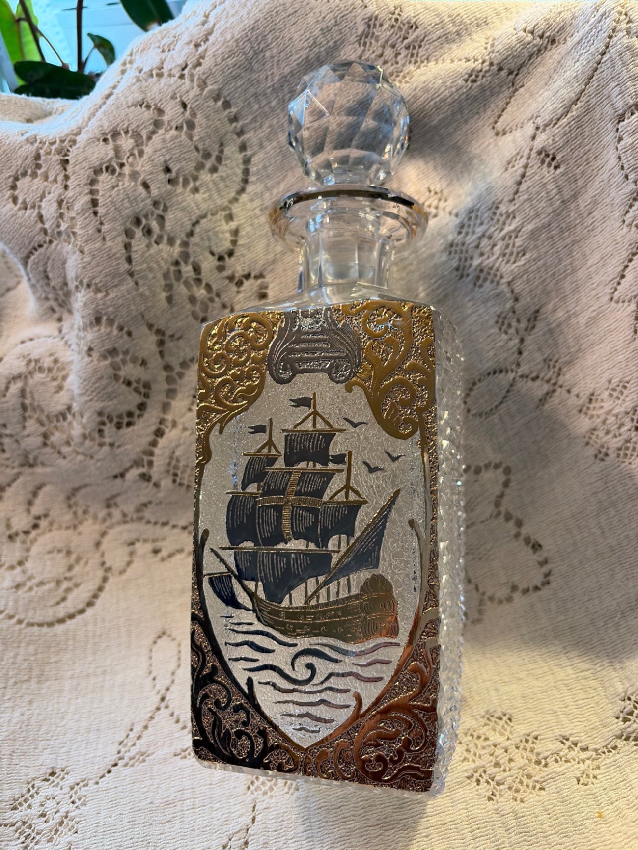 Gorgeous Bohemian Crystal decanter