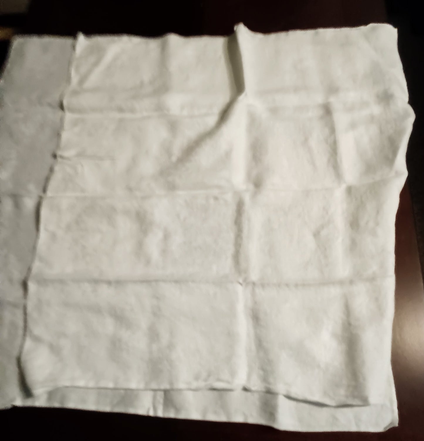Set of 2 White Damask Dinner Napkins 24"×22"