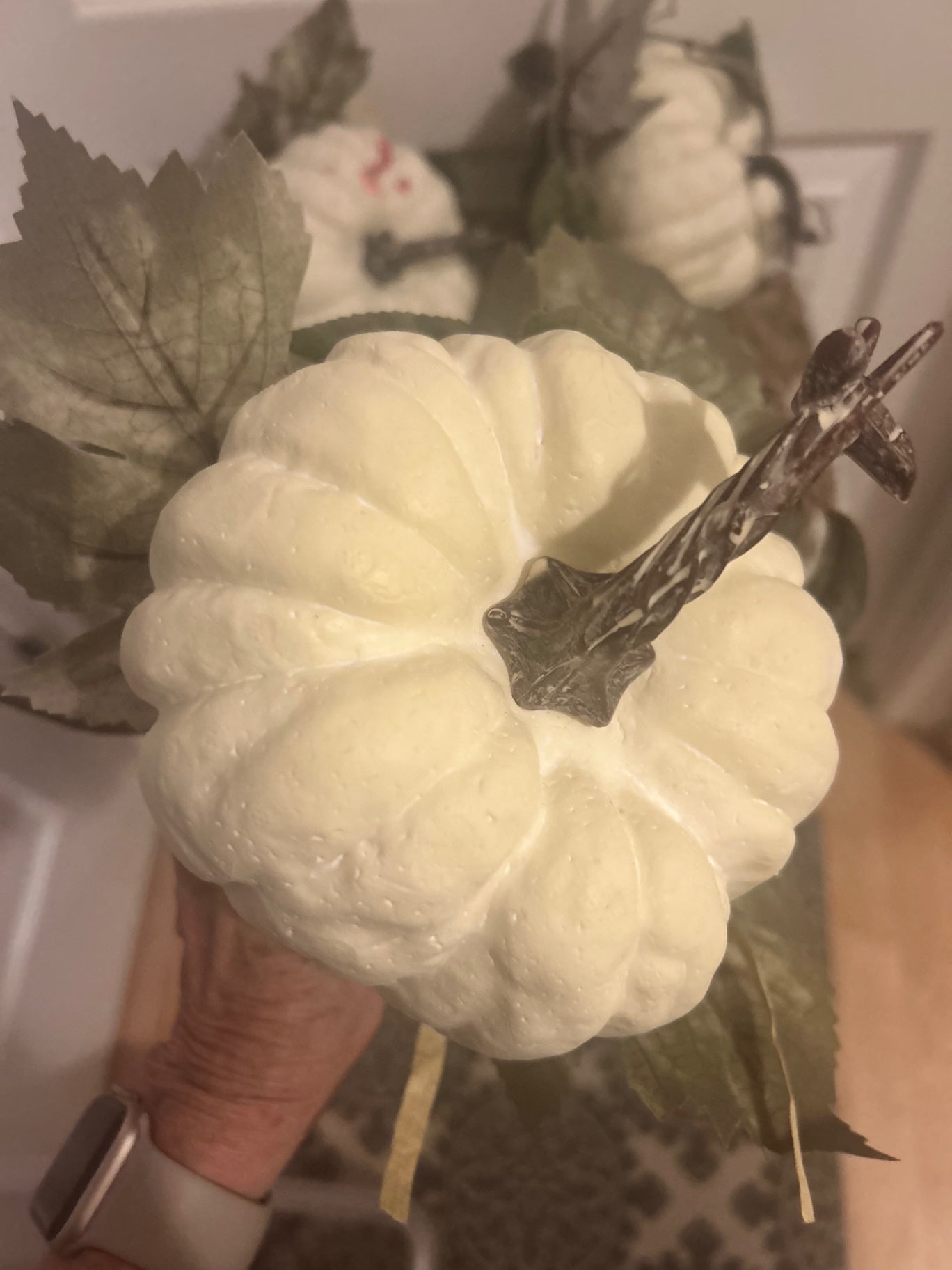 Medium white pumpkins