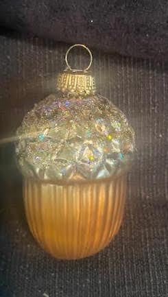 Glass Acorn Ornament