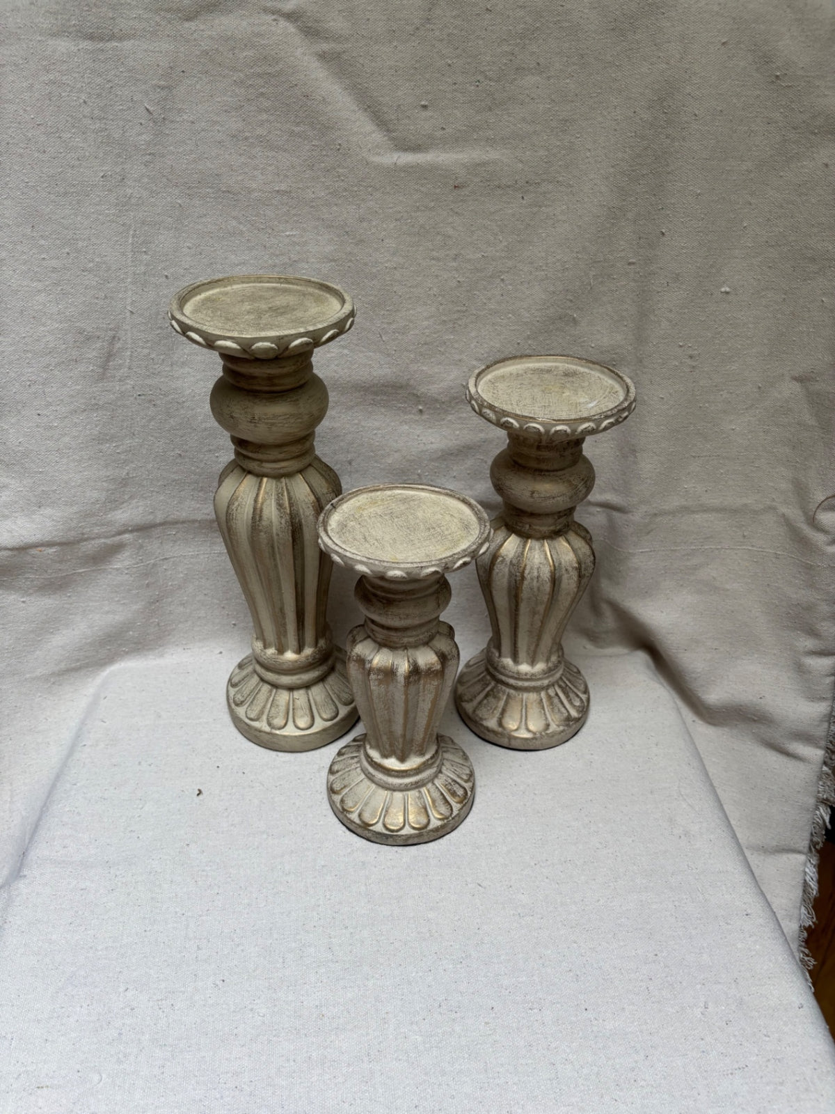 3 candle holders