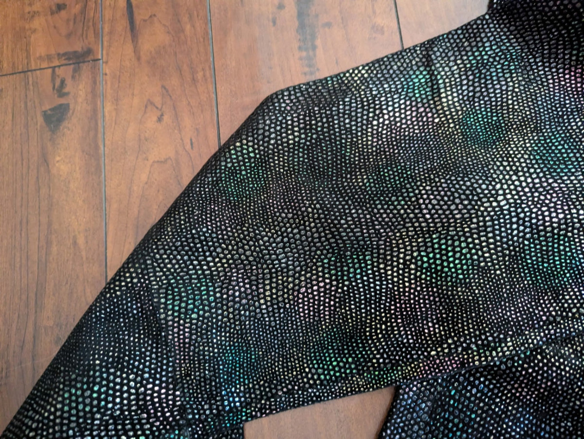 1990s Wilsons leather iridescent pants