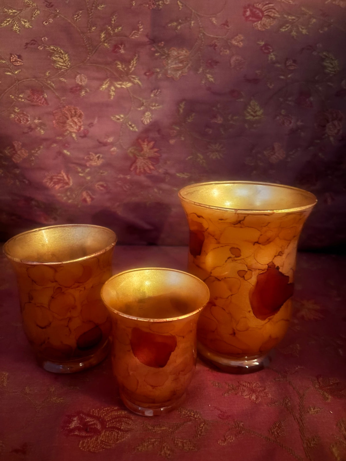 3-piece set Fall Candle Holders