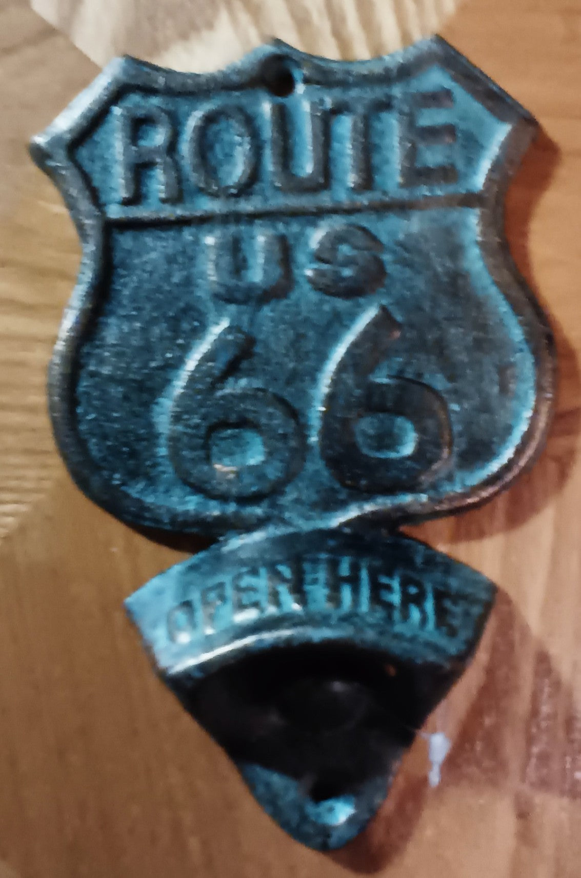 Cast Iron Route 66 Bottle Opener