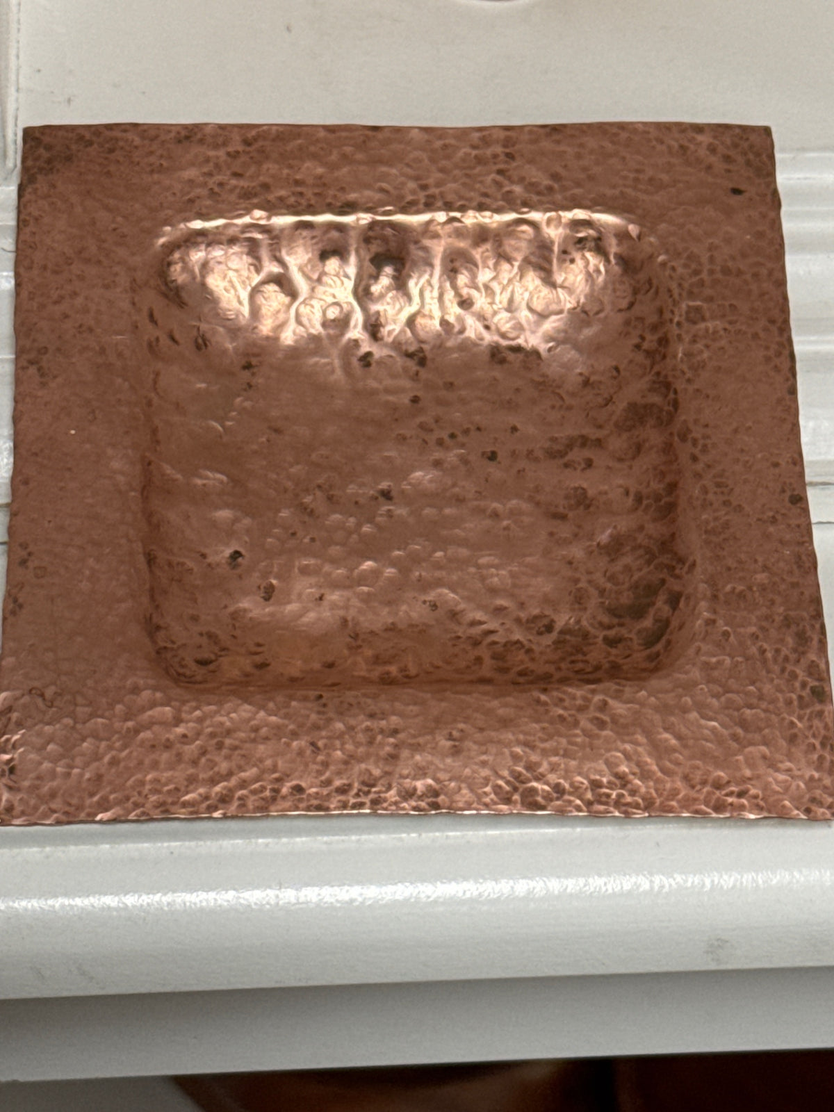 Square copper tray