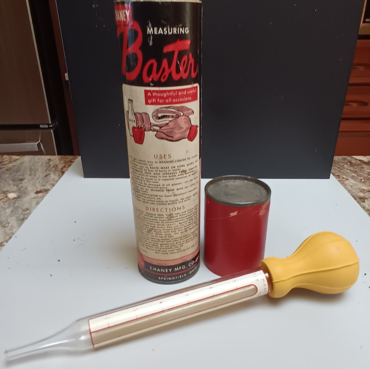Vtg Glass Baster w/Original Box
