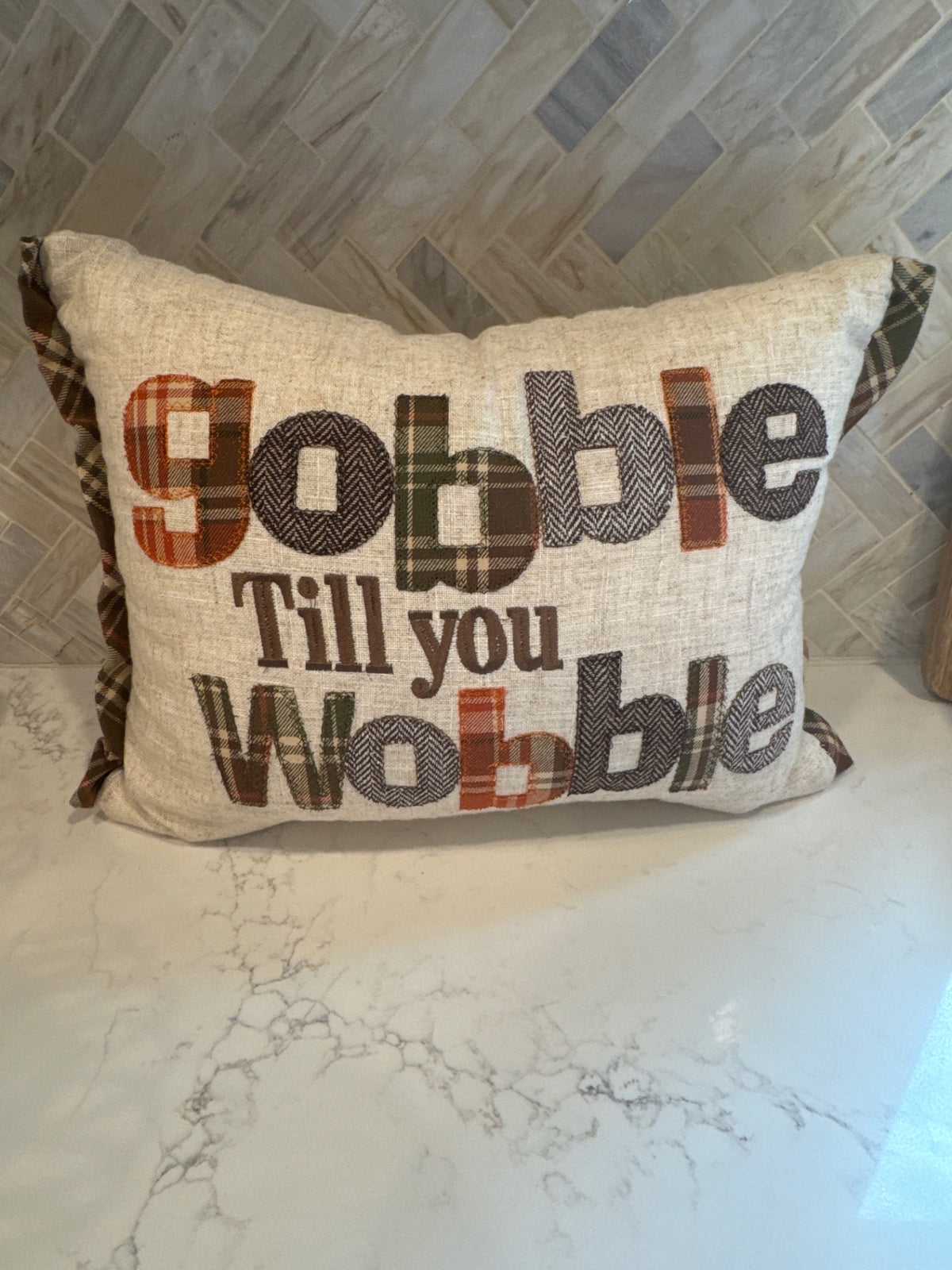 Gobble til you Wobble Pillow