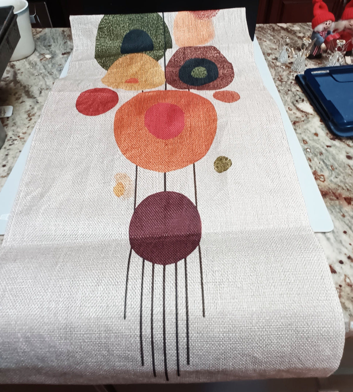 Retro-styled Table Runner 13" x47"