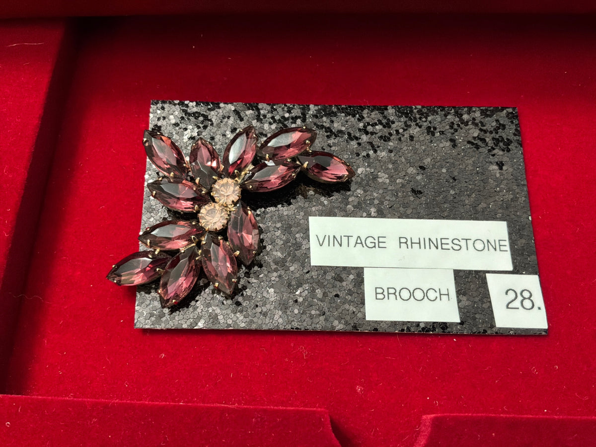 Vintage rhinestone brooch