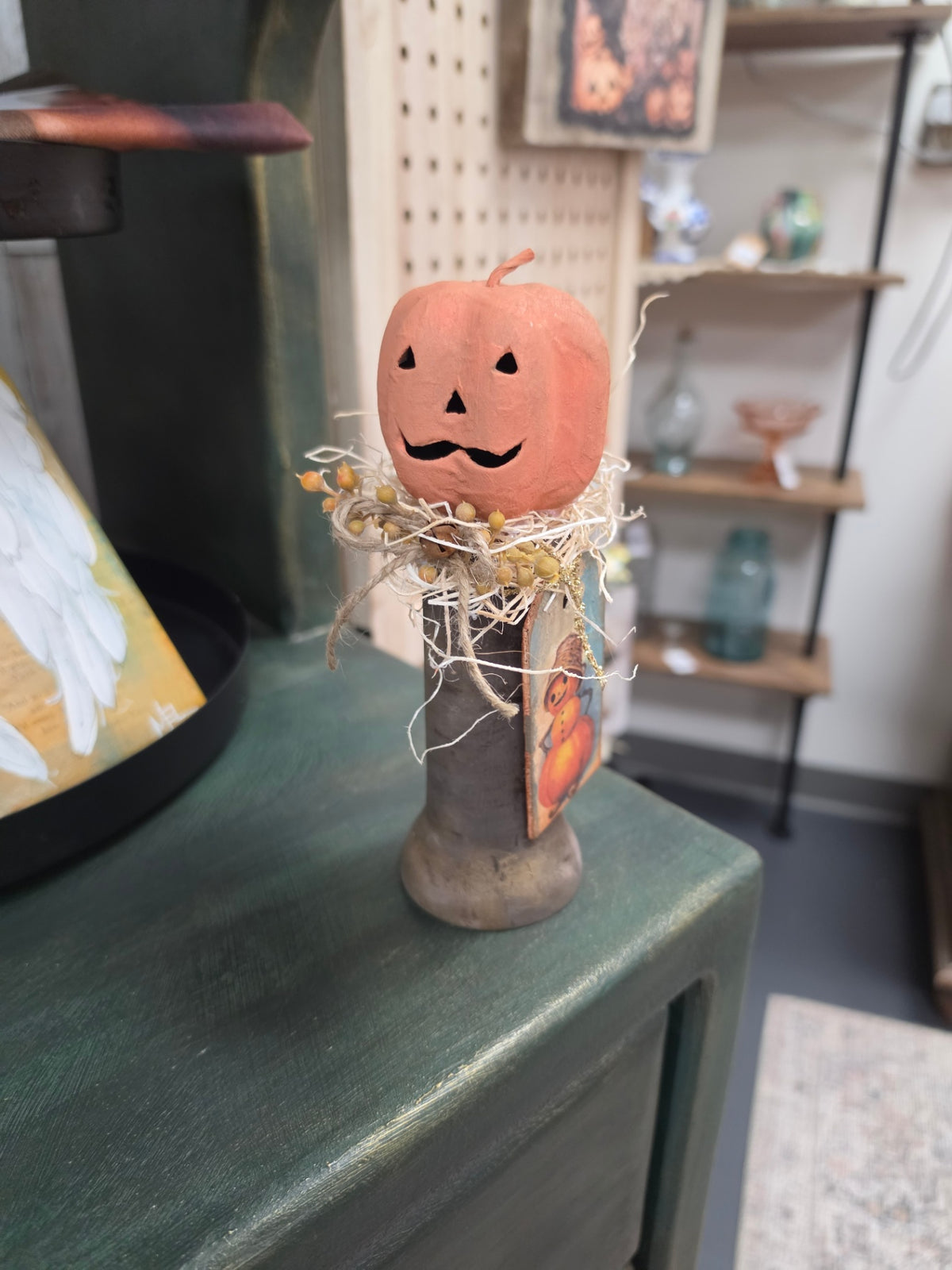 Pumpkin with tag