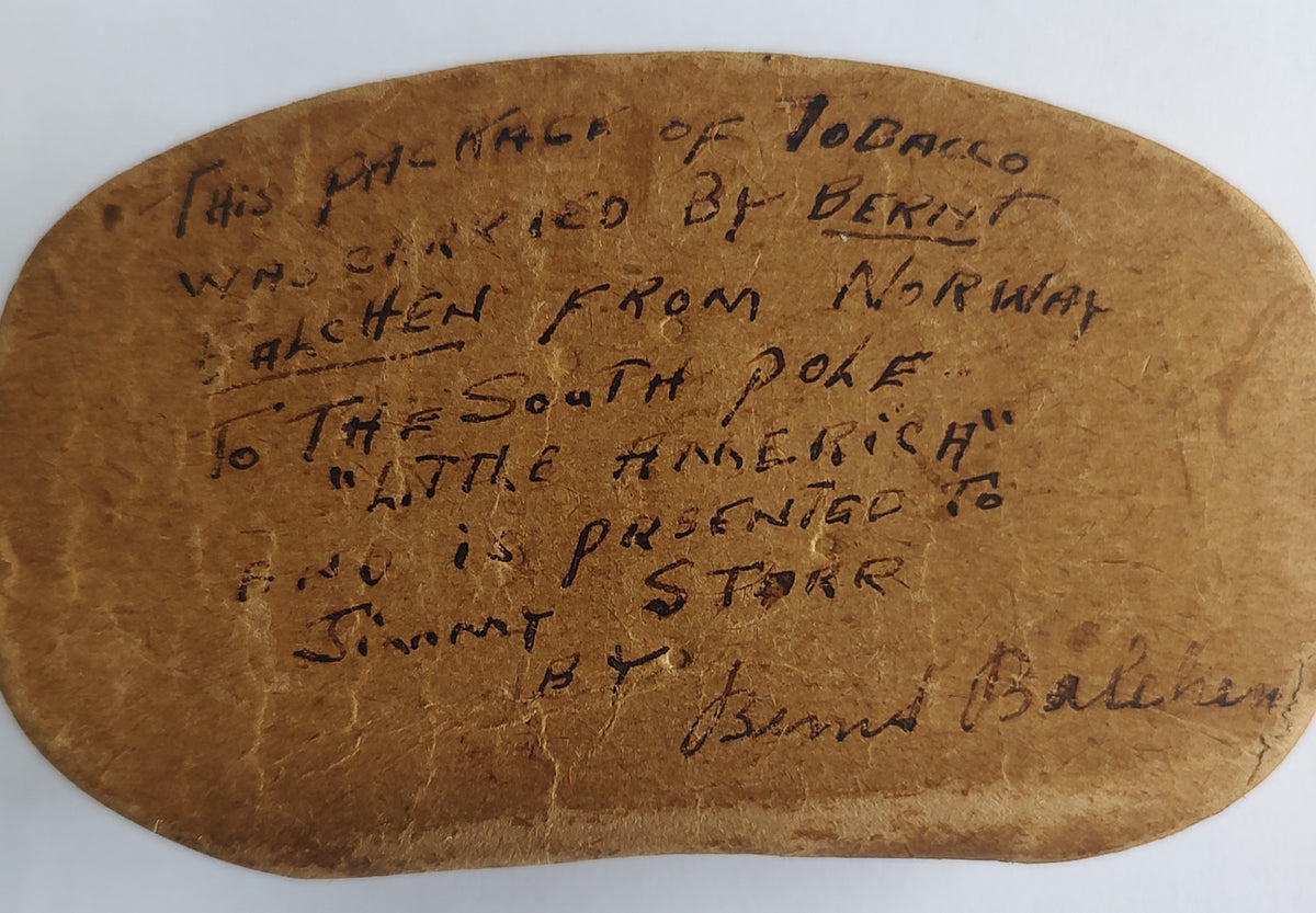 Tobacco Carried to South Pole in 1929 by Norwegian Pilot