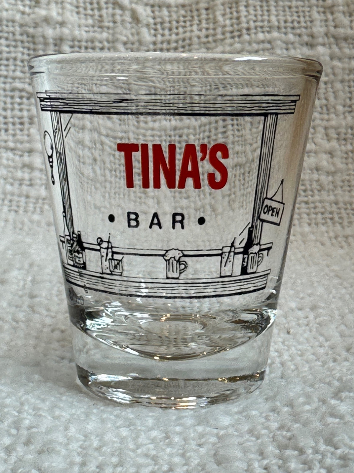 Tina’s Bar glass