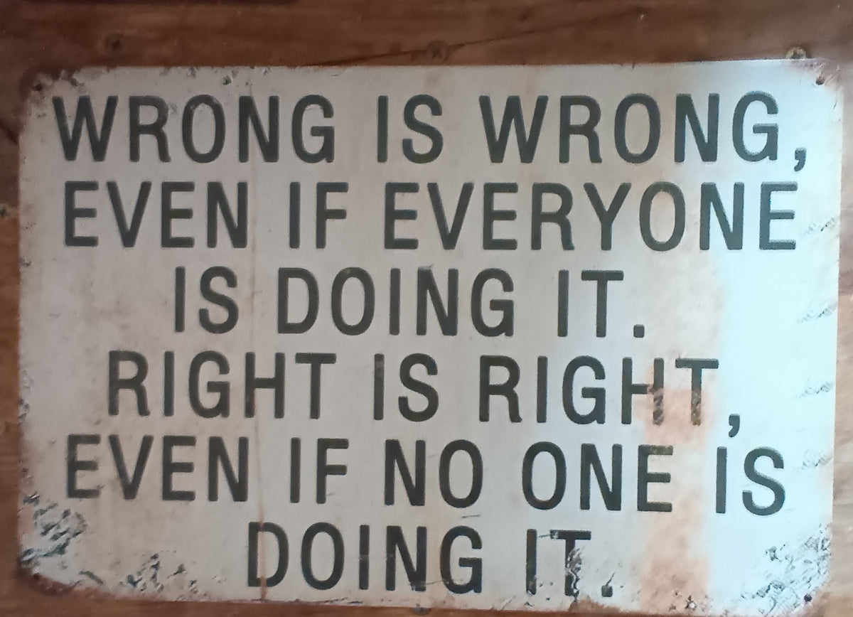 Inspirational Metal Sign
