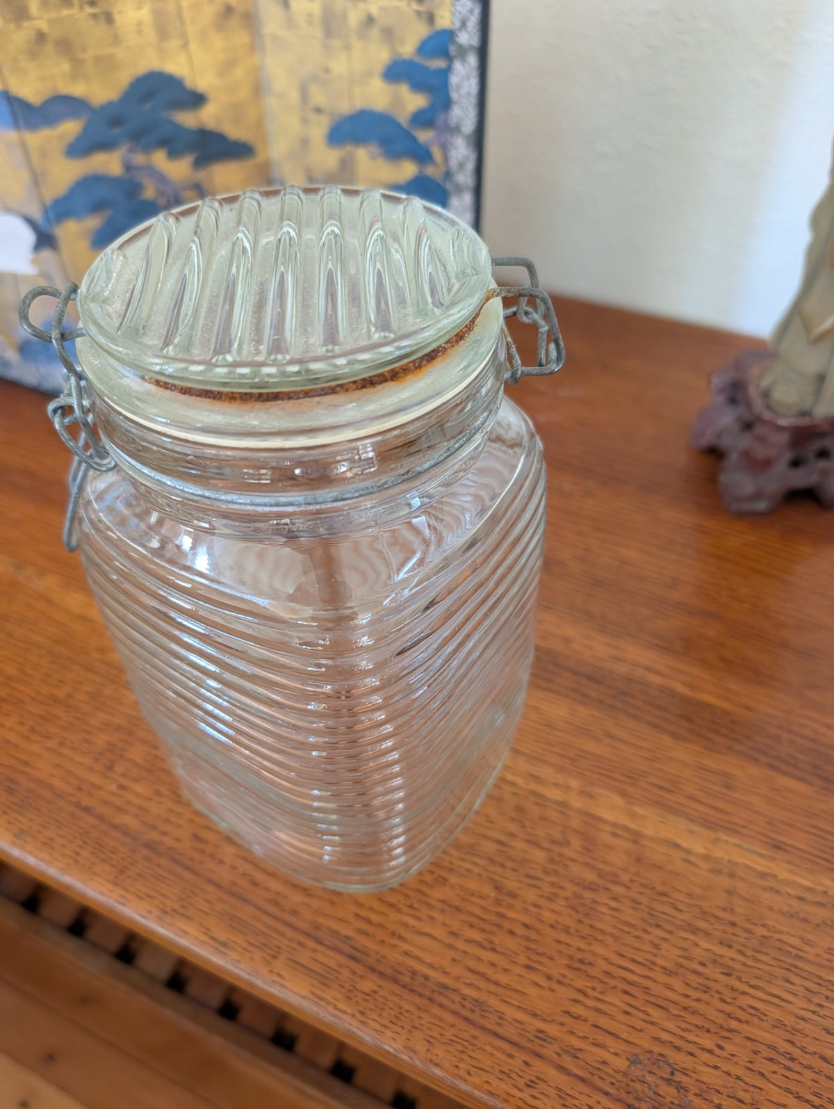 Vintage Beehive Jar with Lid
