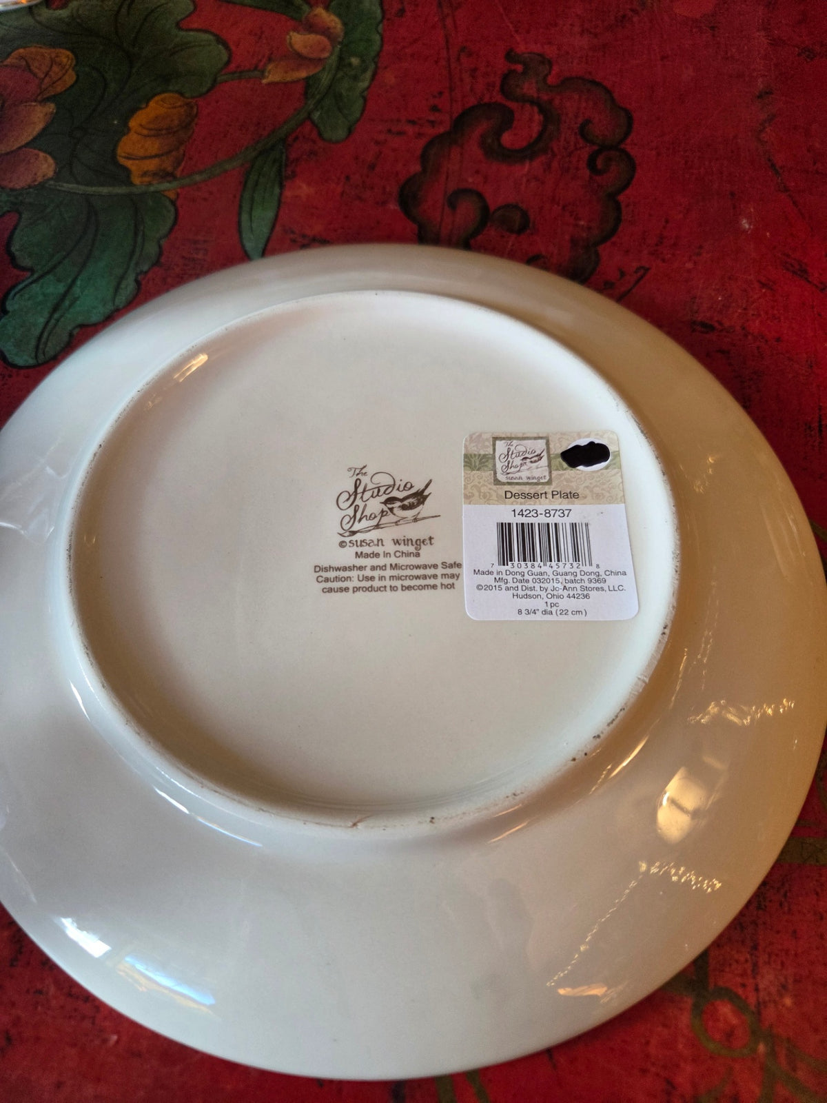 Bohemian butterfly plate new